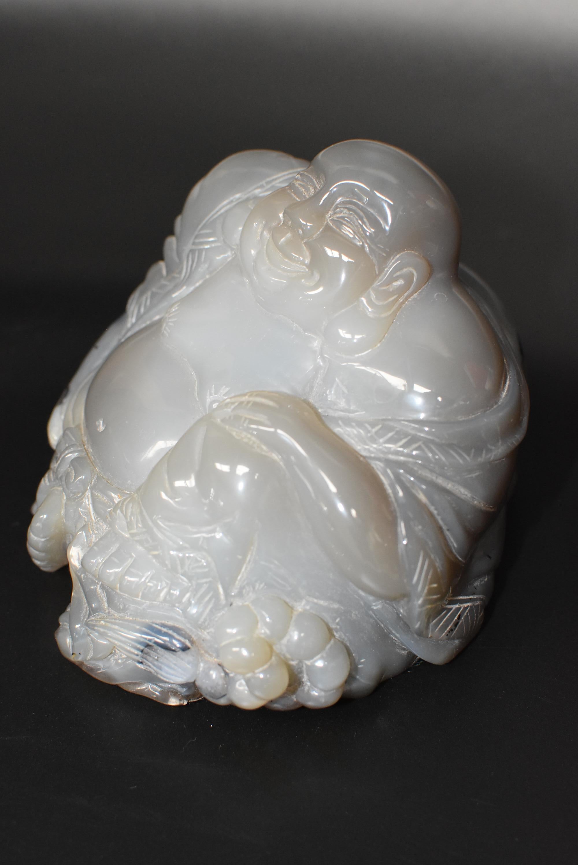 Agata Buda Feliz 3 lb Tallado a mano en venta
