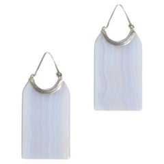 Agate Hoop Earrings