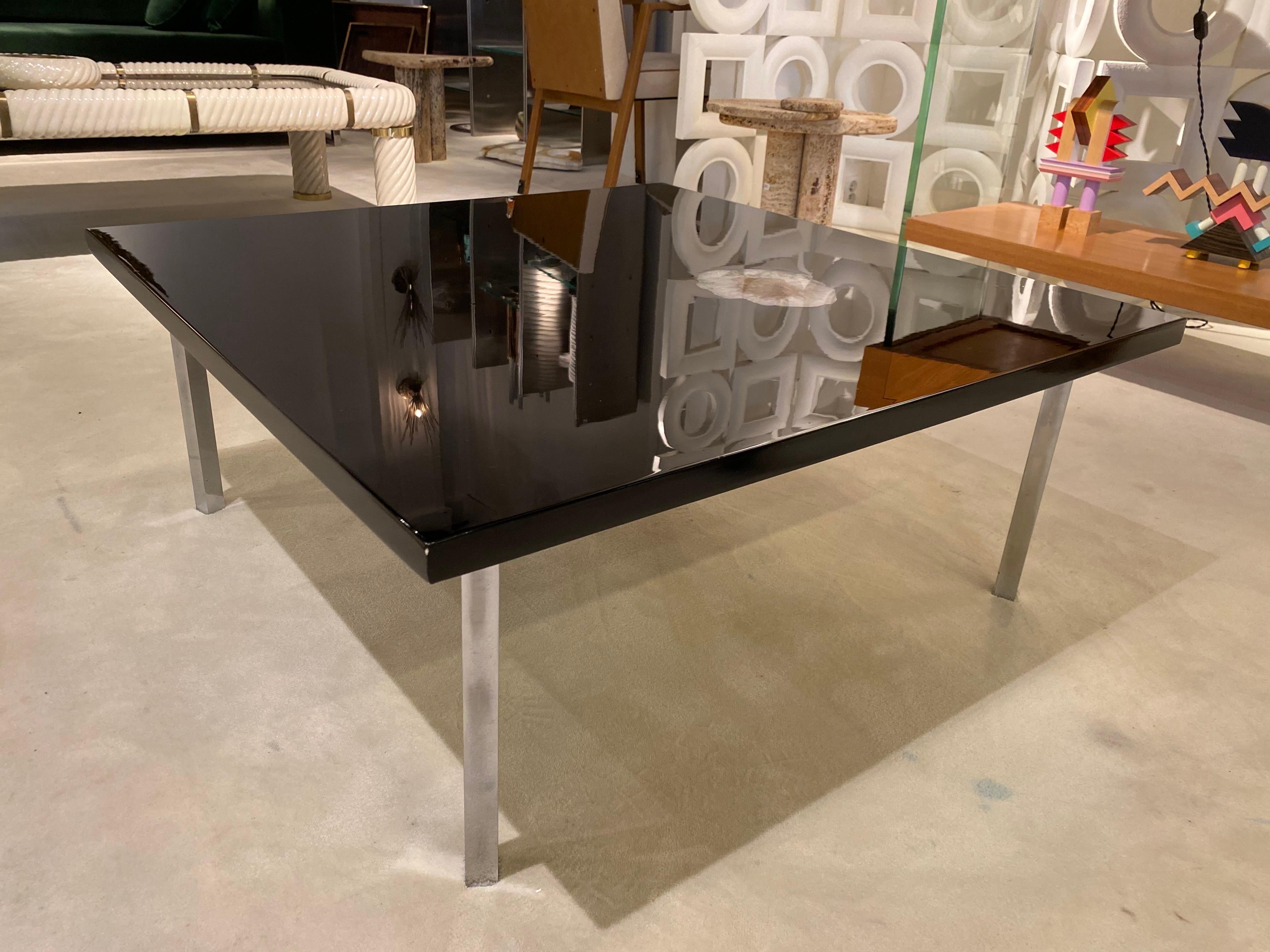French Agate Inlaid  Coffe Table BY Philippe Barbier
