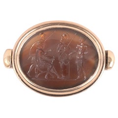 Achat-Intaglio von Mucius Scaevola-Ring aus dem 17. Jahrhundert