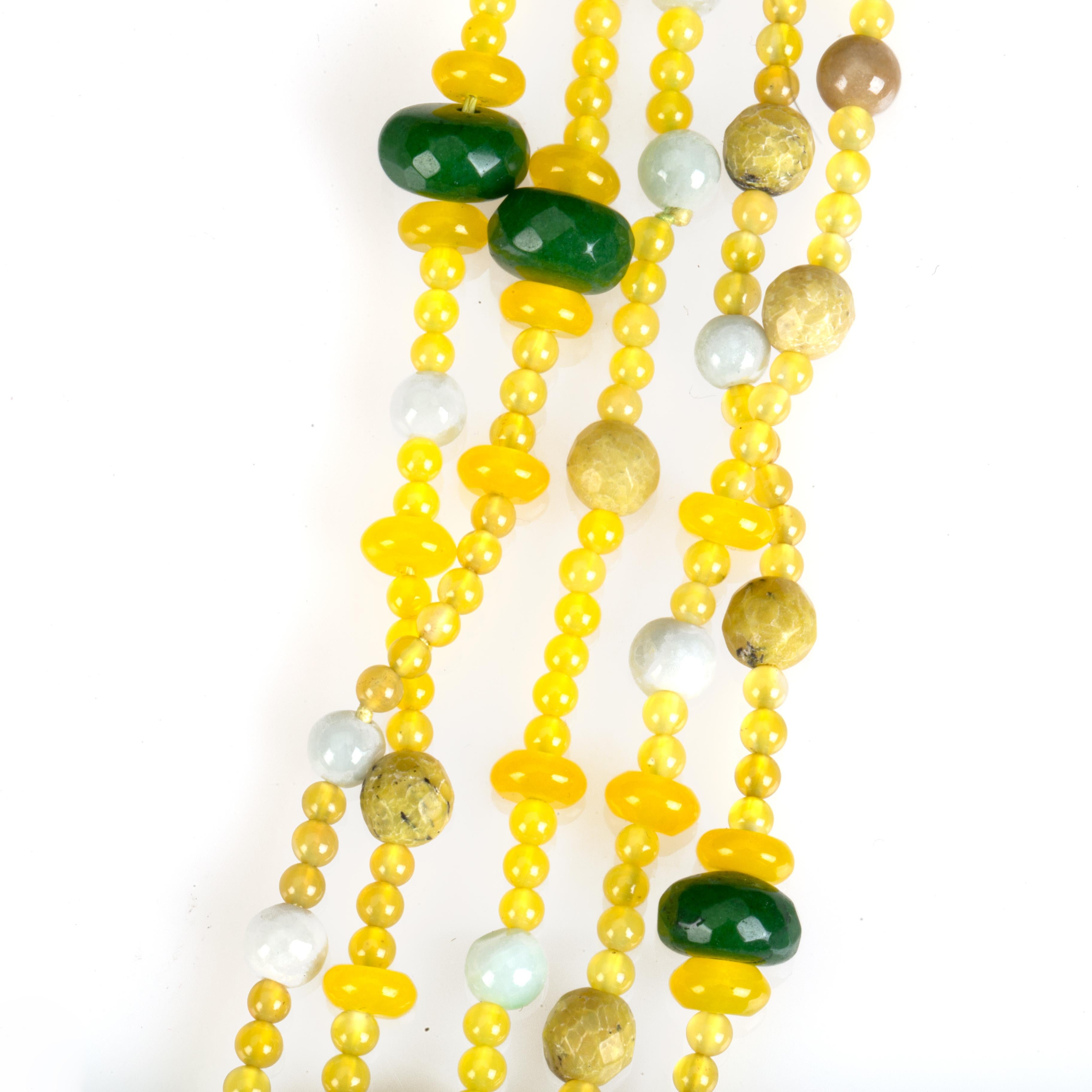 yellow agate necklace