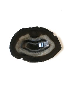 Agate Jewelry Dish Dark Brown