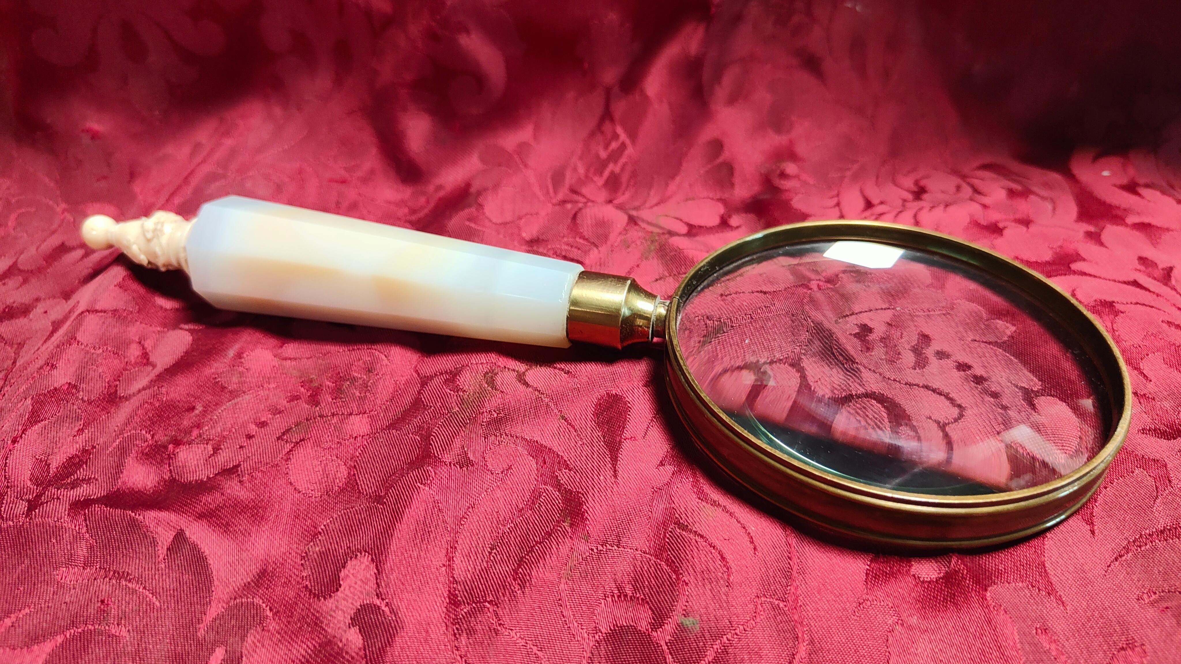 Agate Magnifying Glass From The 50s For Sale 7