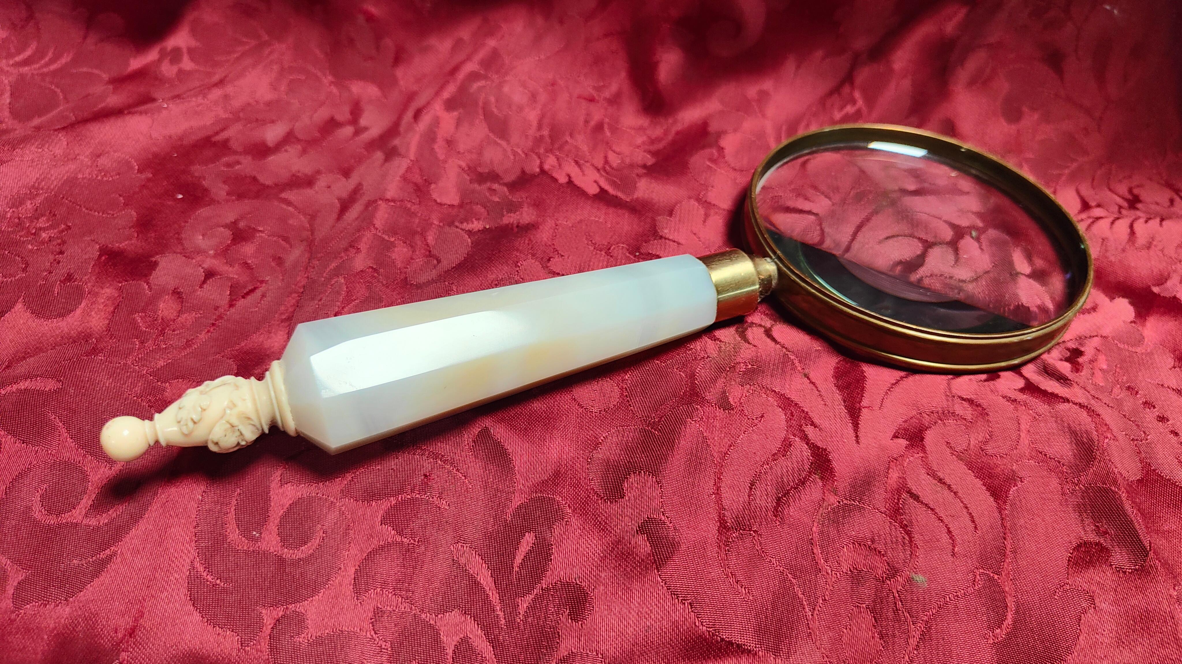 Agate Magnifying Glass From The 50s For Sale 3