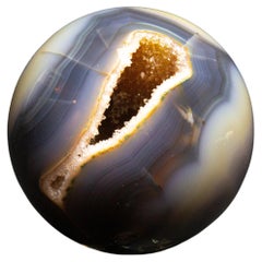 Agate Mineral Geode Sphere