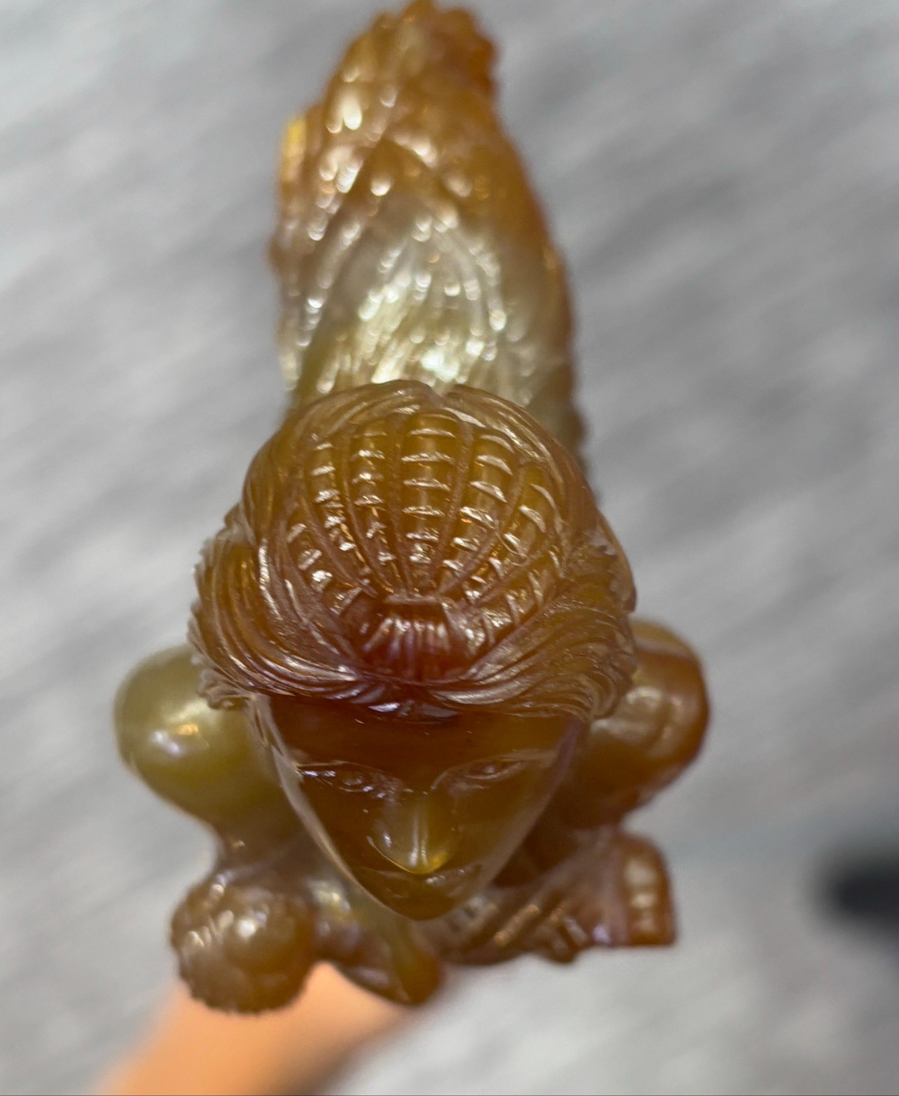 Canne d'allaitement en agate de la Néréide en vente 7