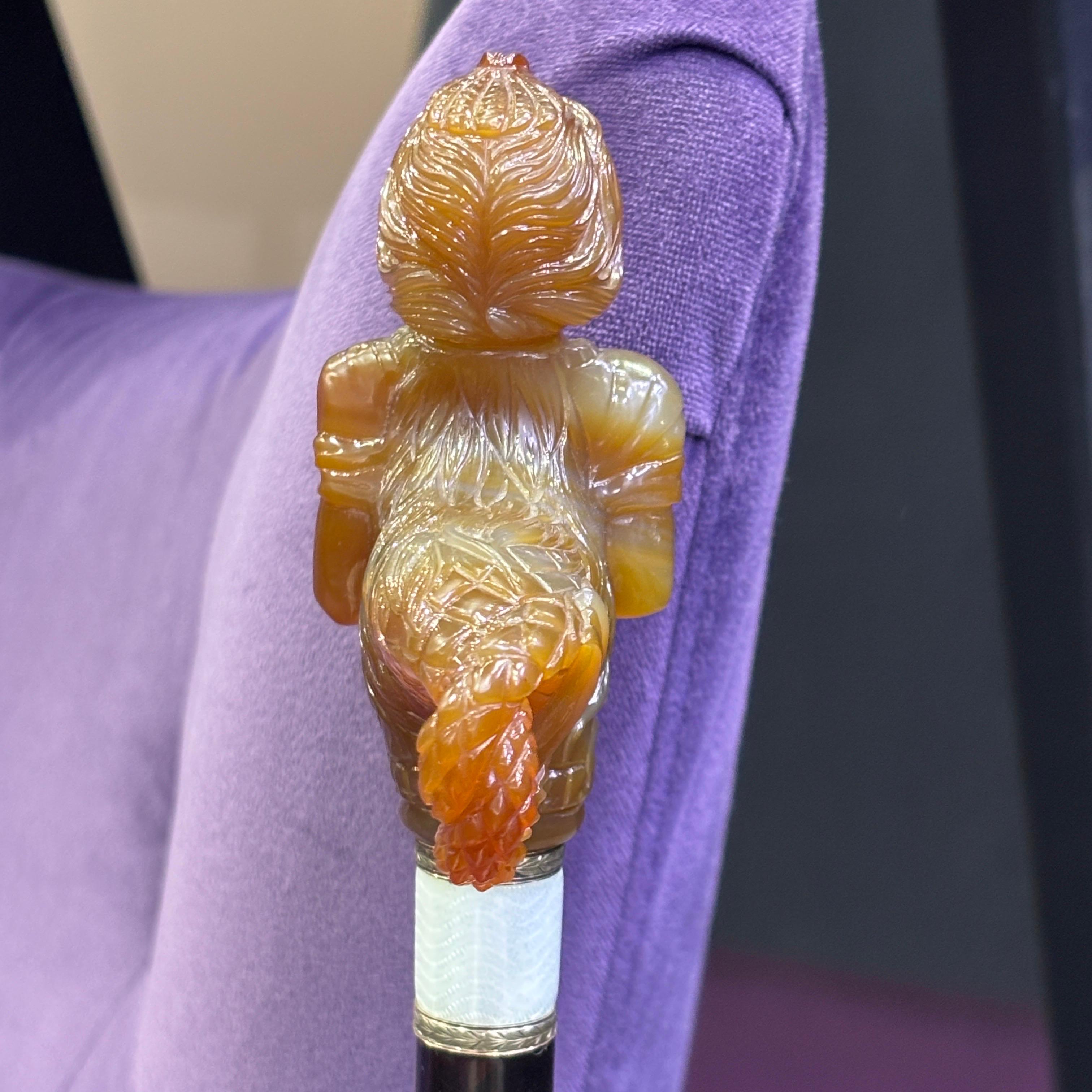 Canne d'allaitement en agate de la Néréide en vente 4