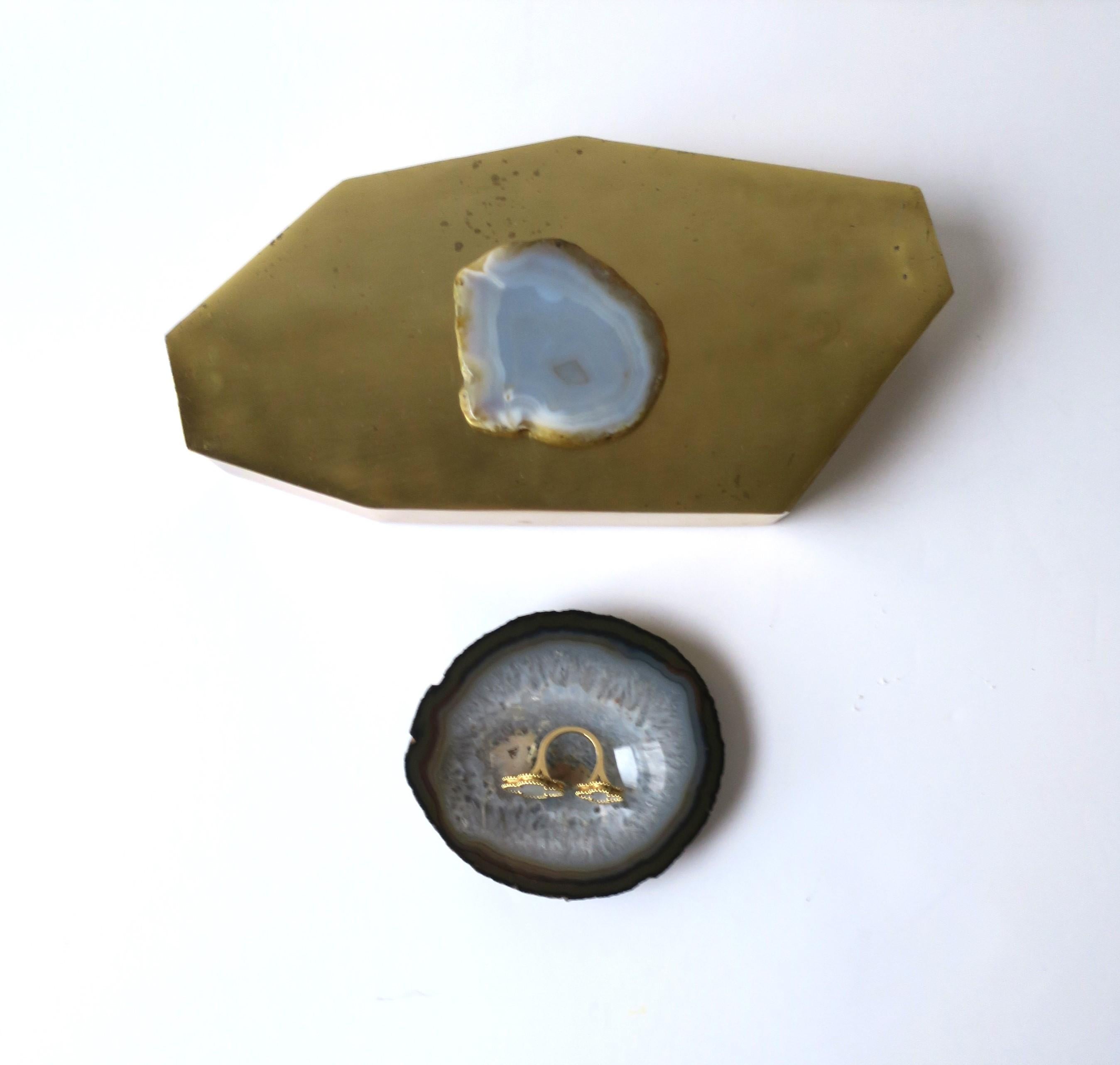 20th Century Agate Onyx Jewelry Dish For Sale