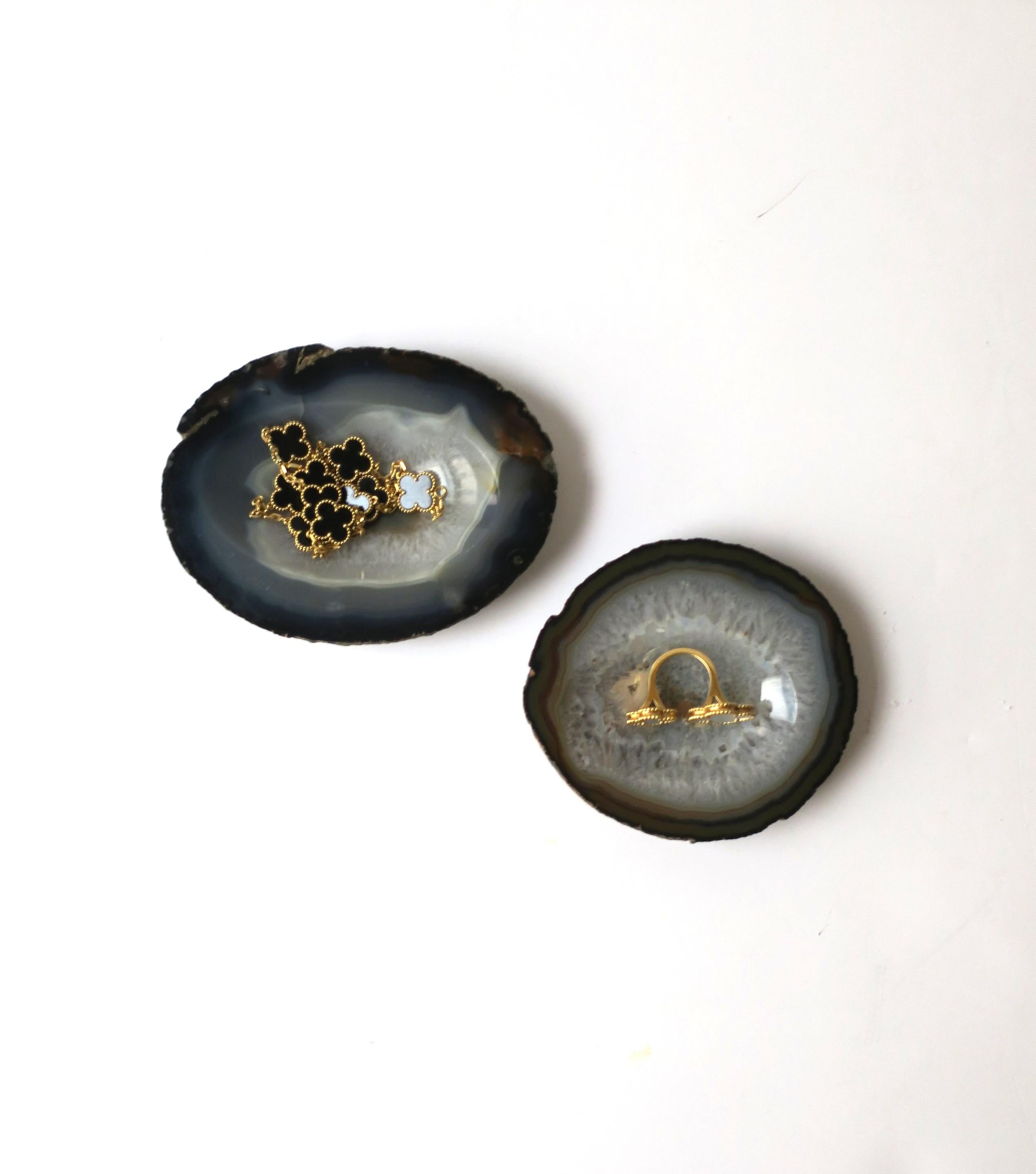 Agate Onyx Jewelry Dish For Sale 3