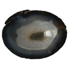 Vintage Agate Onyx Jewelry Dish