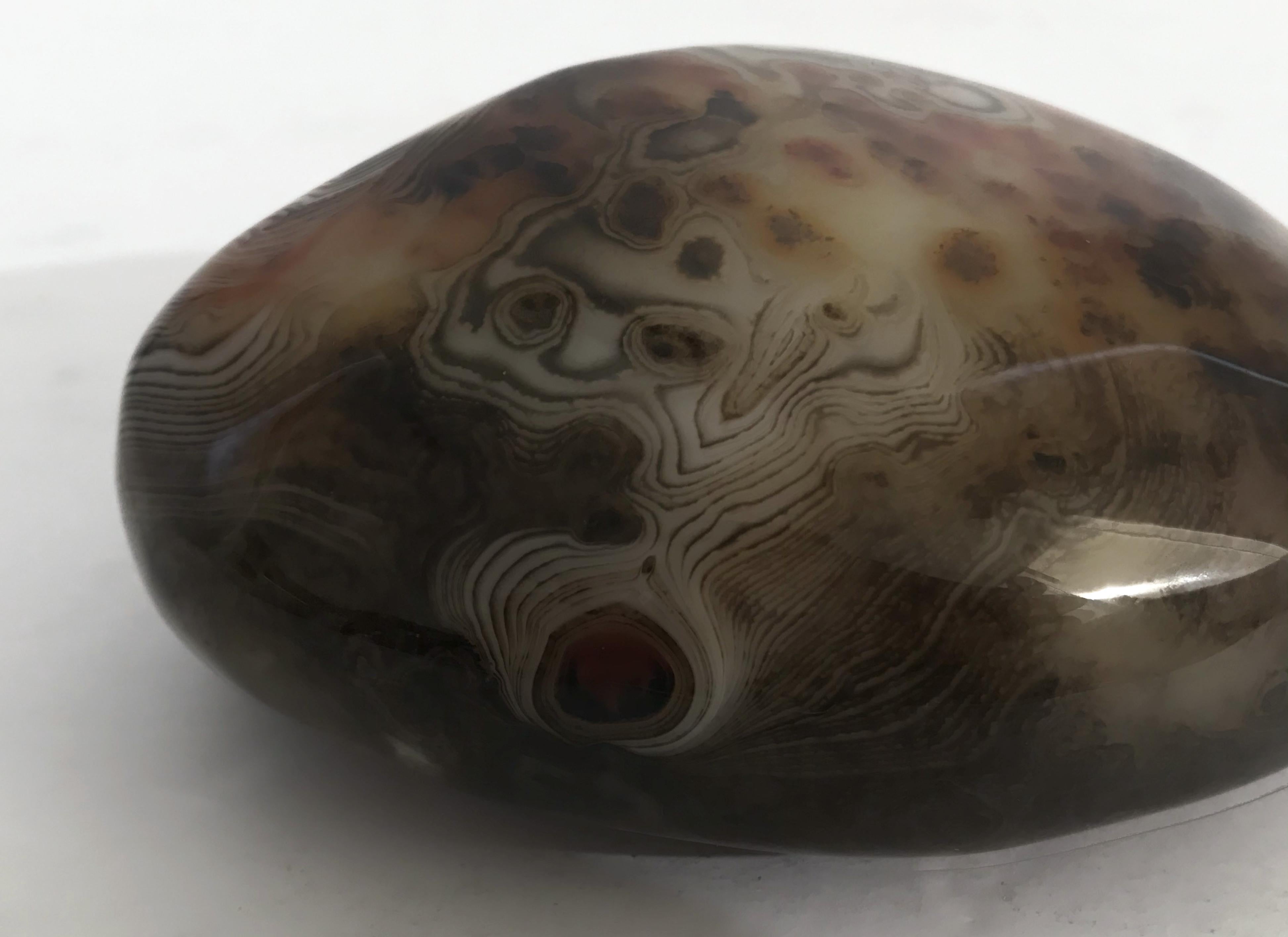 Contemporary Agate Onyx Paperweight For Sale