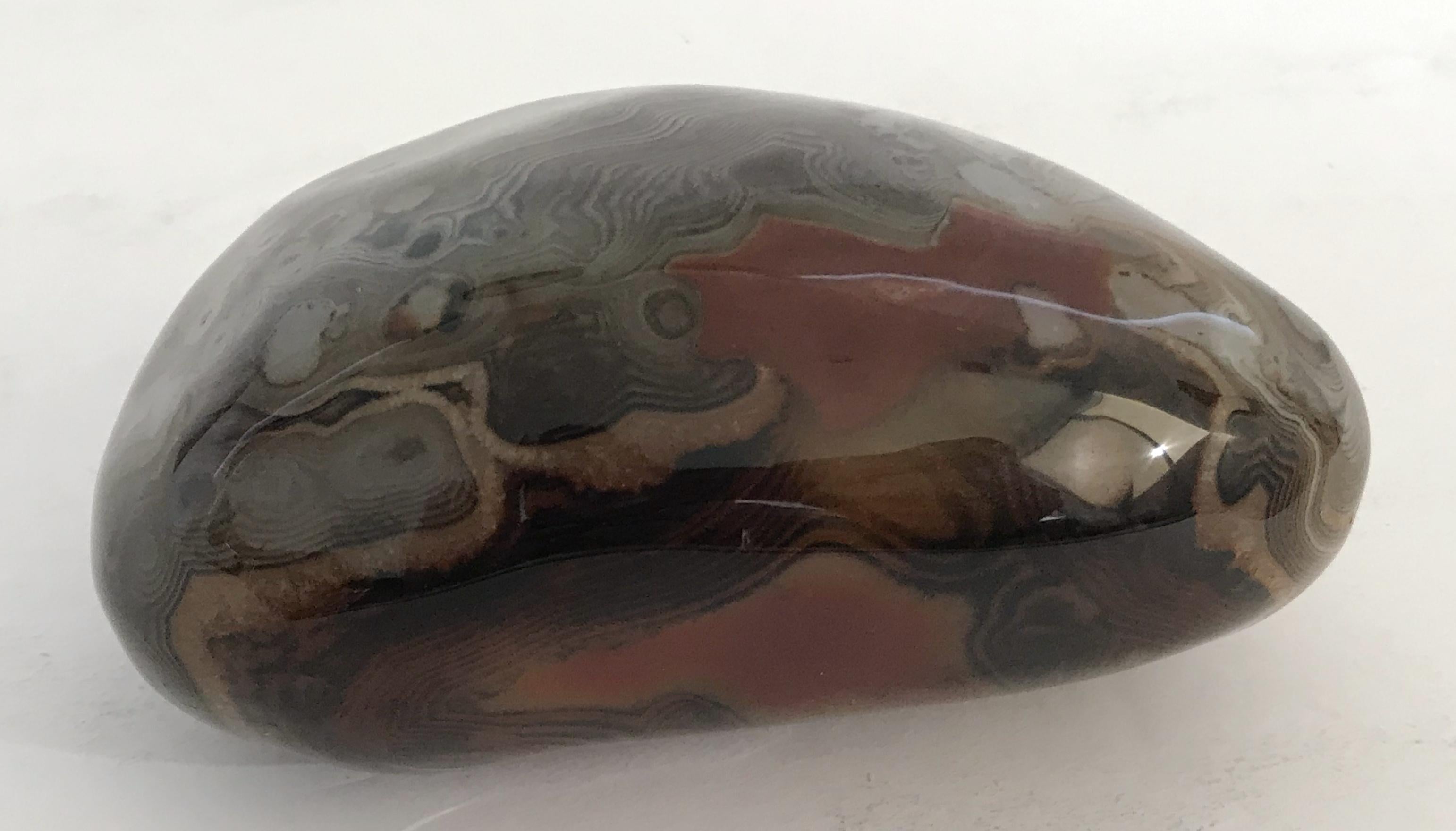 Contemporary Agate Onyx Paperweight For Sale