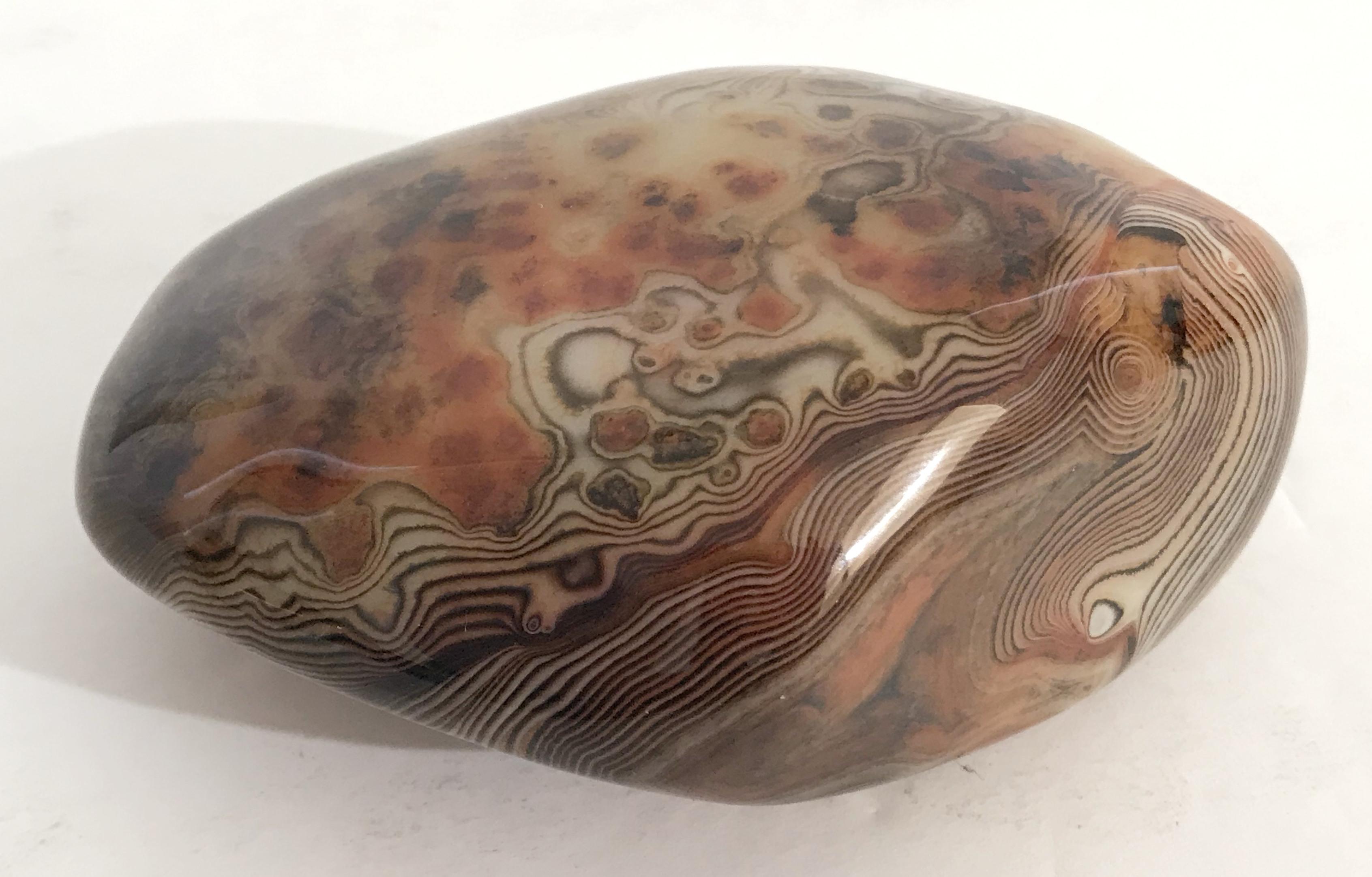 Stone Agate Onyx Paperweight For Sale