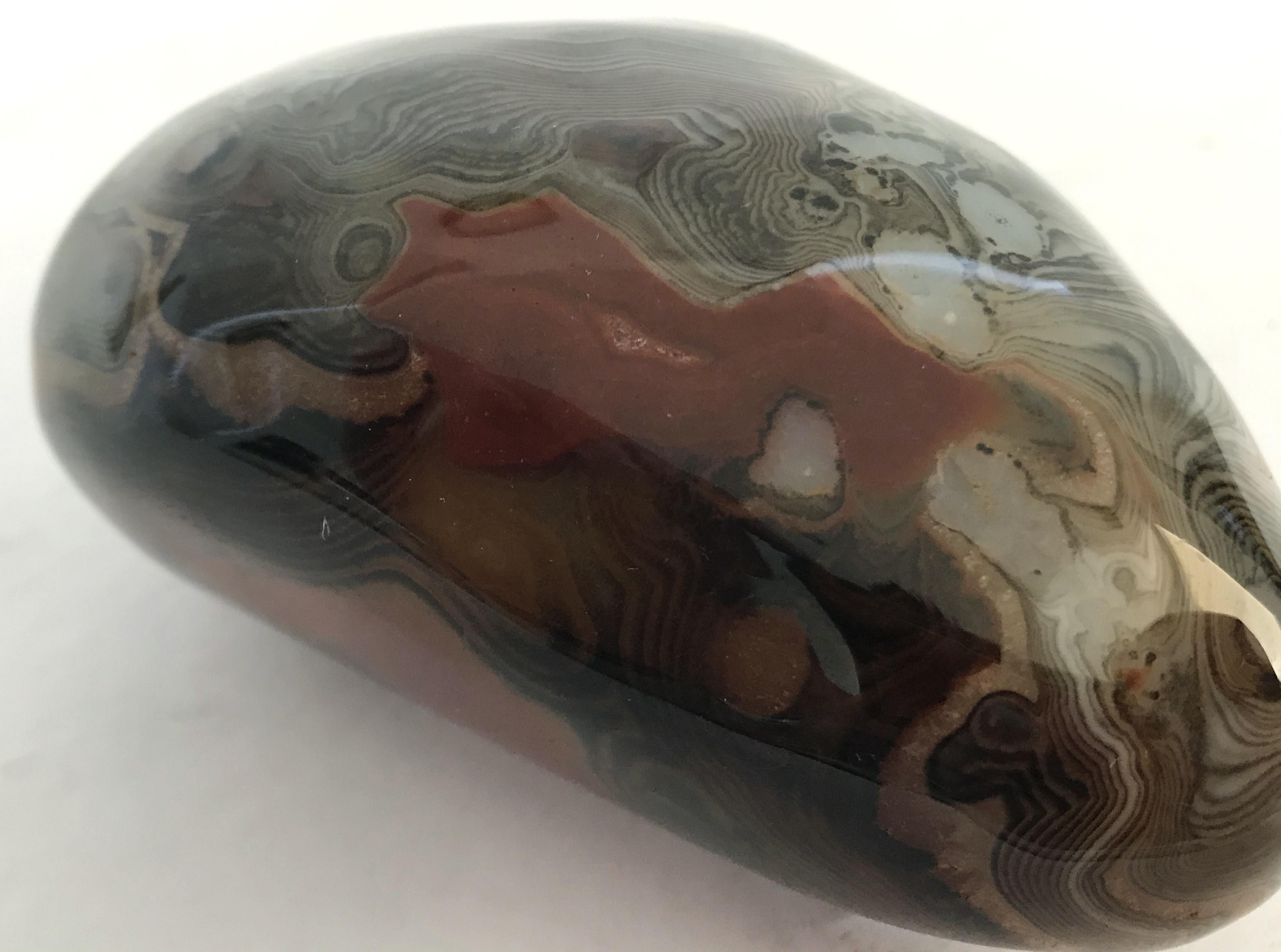 Stone Agate Onyx Paperweight For Sale