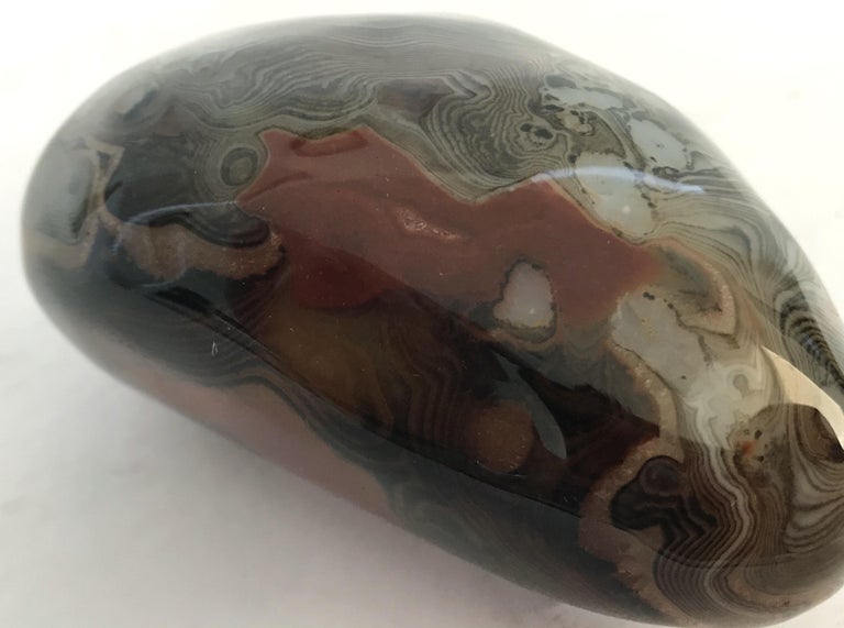 Agate Onyx Paperweight For Sale at 1stDibs