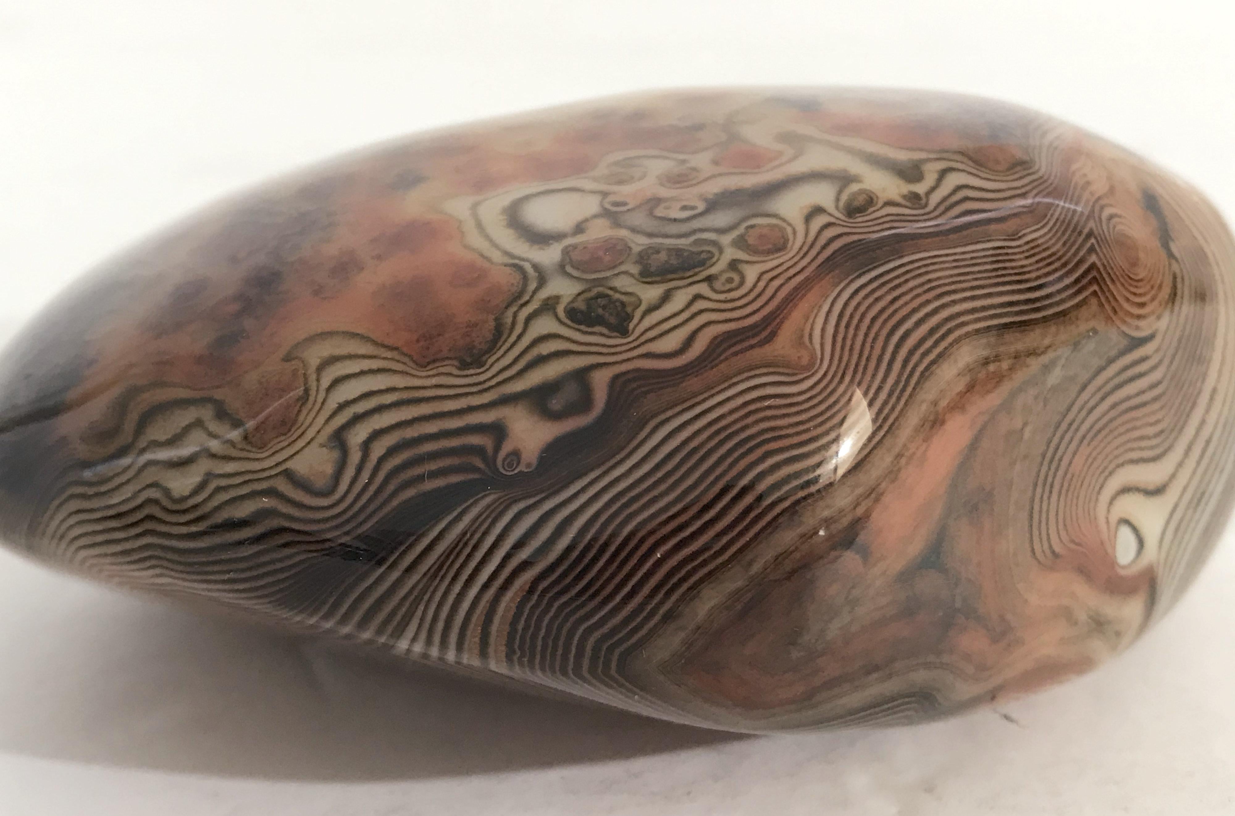 Agate Onyx Paperweight For Sale 1