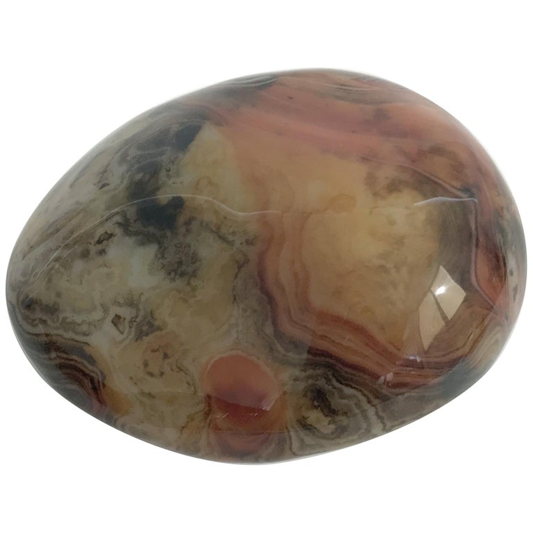 Agate Onyx Paperweight For Sale at 1stDibs