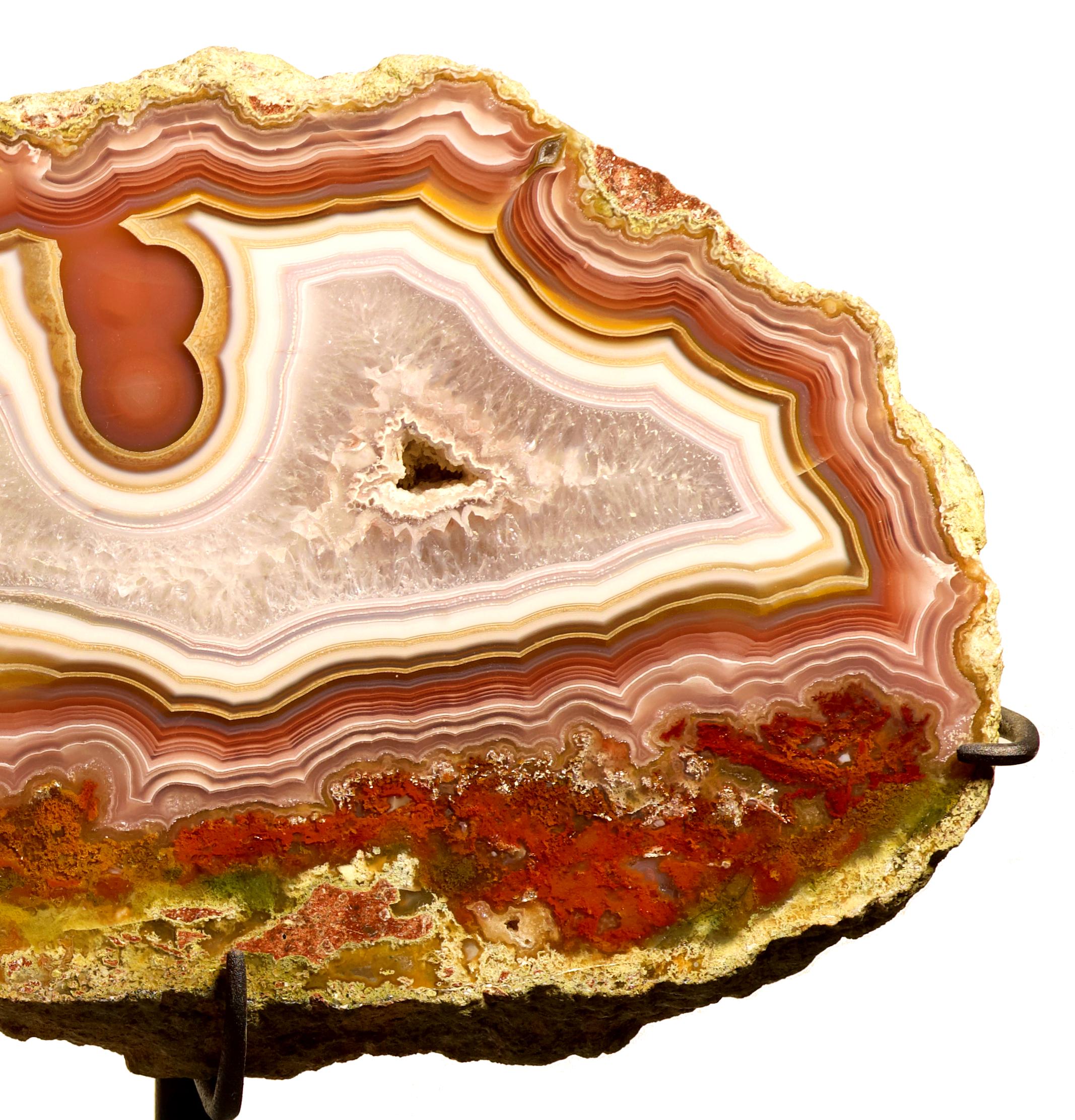 Decorative stand Rare type  AGATE pair , Aguas Calientes, Chihuahua, Mexico For Sale 1