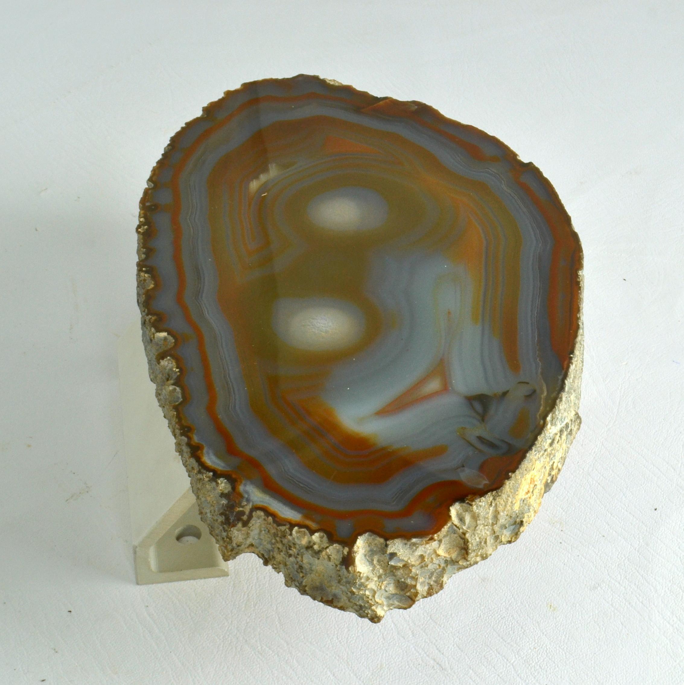European Architectural Push Pull Door Handle in Agate Stone For Sale