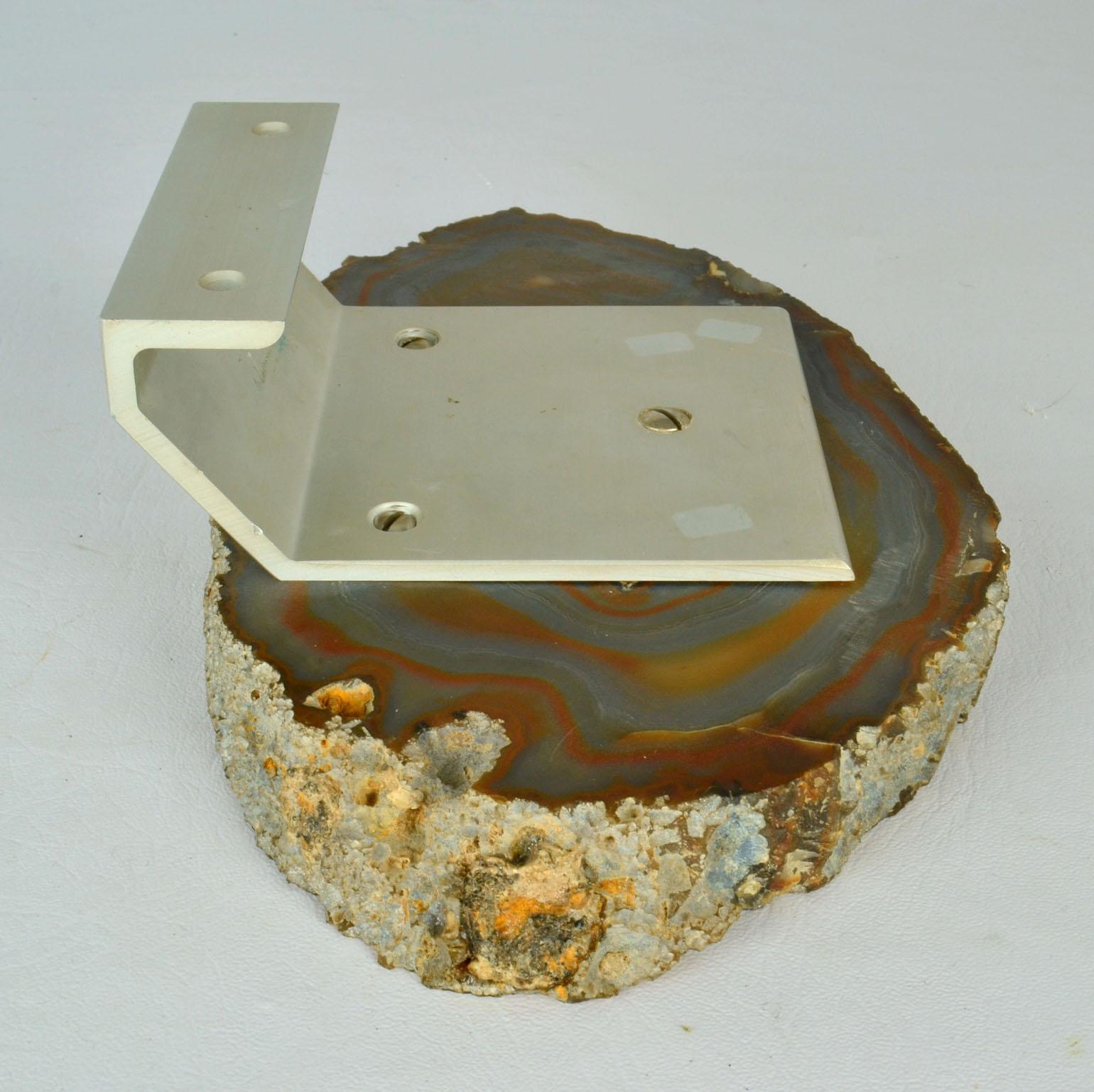 Mid-20th Century Architectural Push Pull Door Handle in Agate Stone For Sale