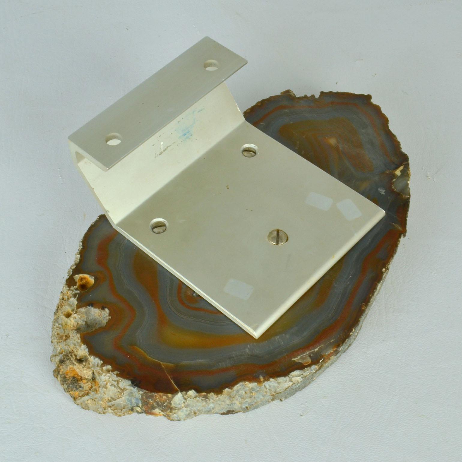 Architectural Push Pull Door Handle in Agate Stone For Sale 1