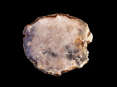 Tavolo Occasionale in lastre di agata con base in acciaio, Stefano Piccini, Made in Italy