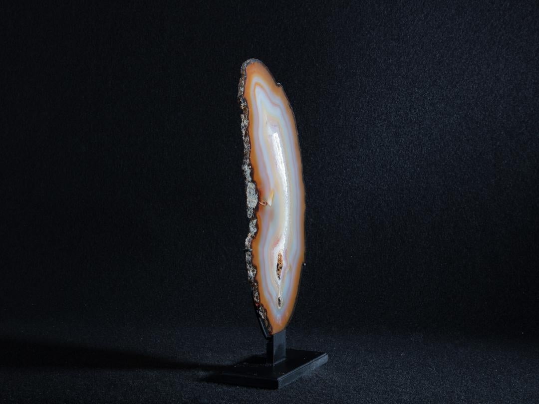 Other Agate Slice on Metal Base For Sale