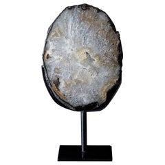 Agate Slice on Metal Base Agate Slice on Metal Base