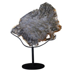 Agate Slice on Metal Base Agate Slice on Metal Base