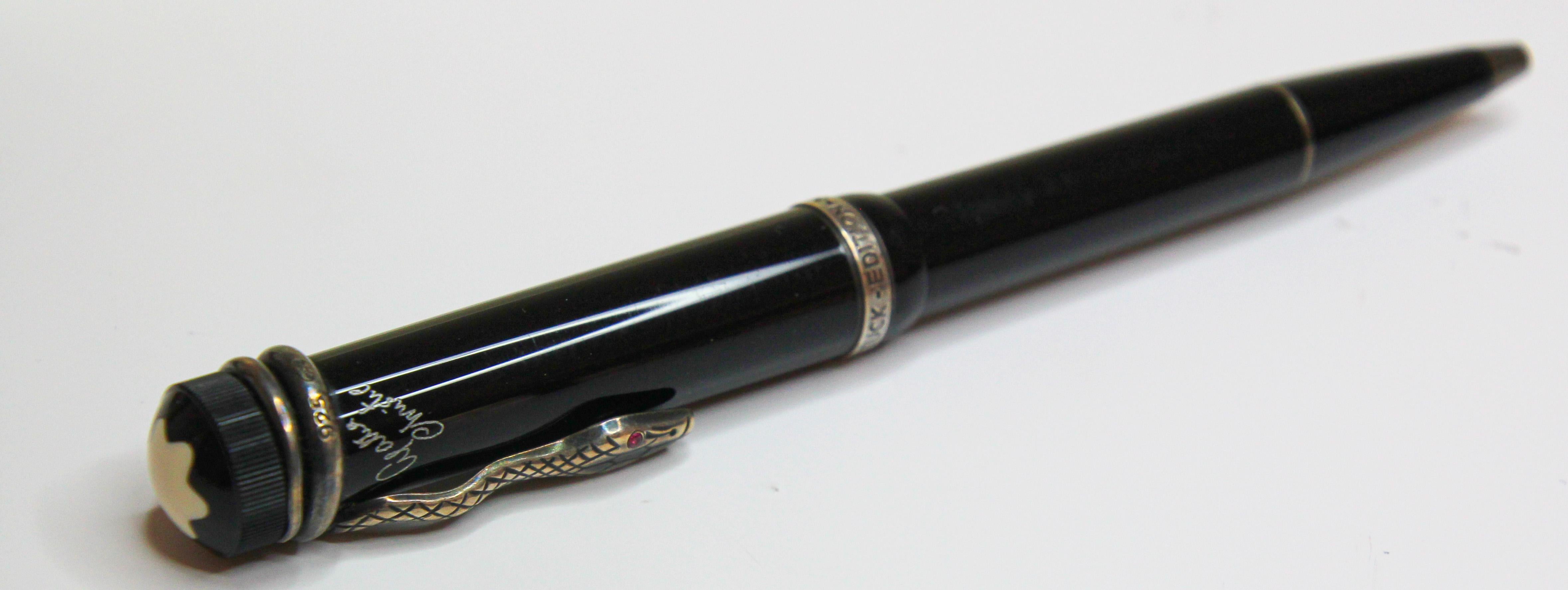 German Agatha Christie Limited Edition Mont Blanc Ballpoint Pen