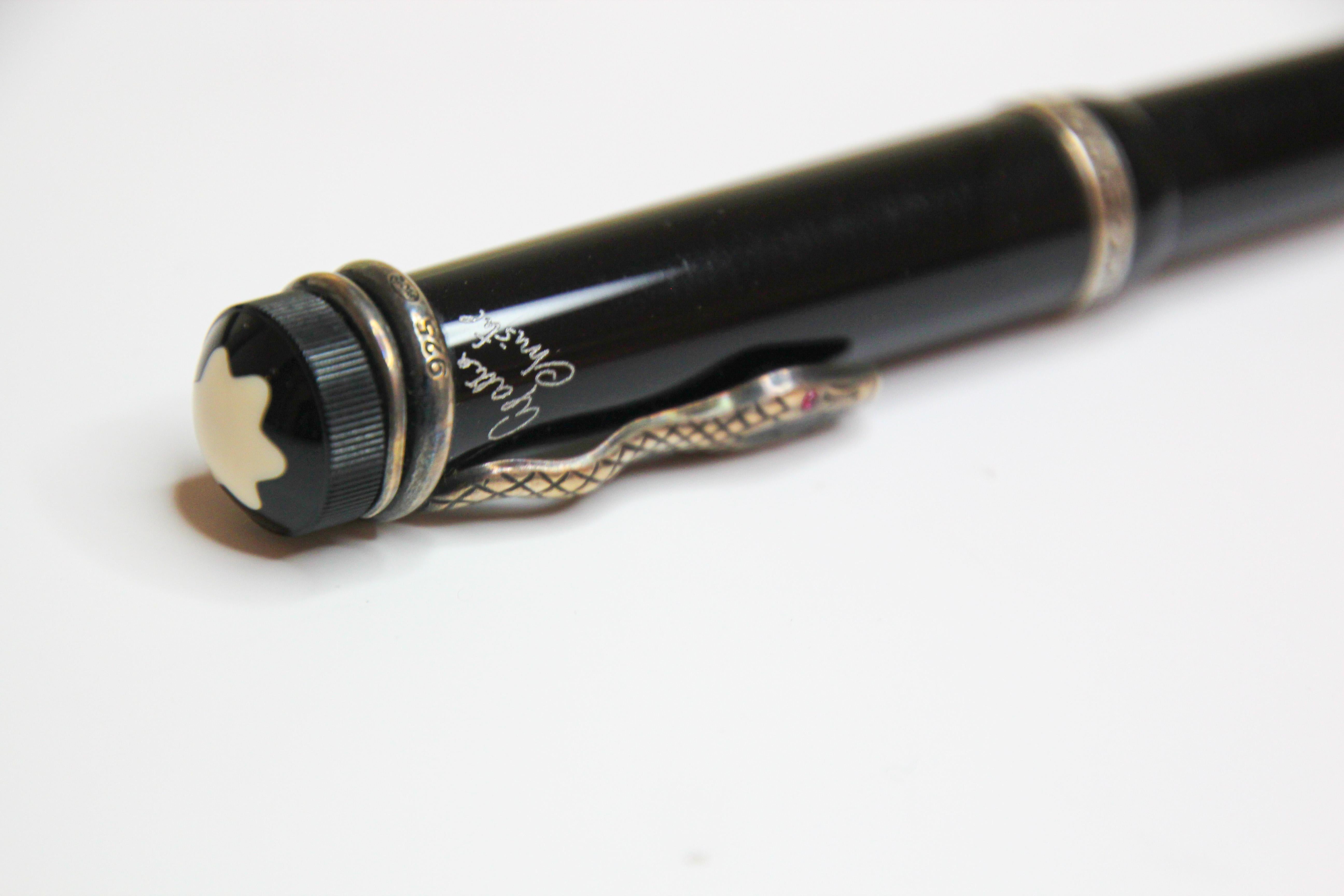 Hand-Crafted Agatha Christie Limited Edition Mont Blanc Ballpoint Pen