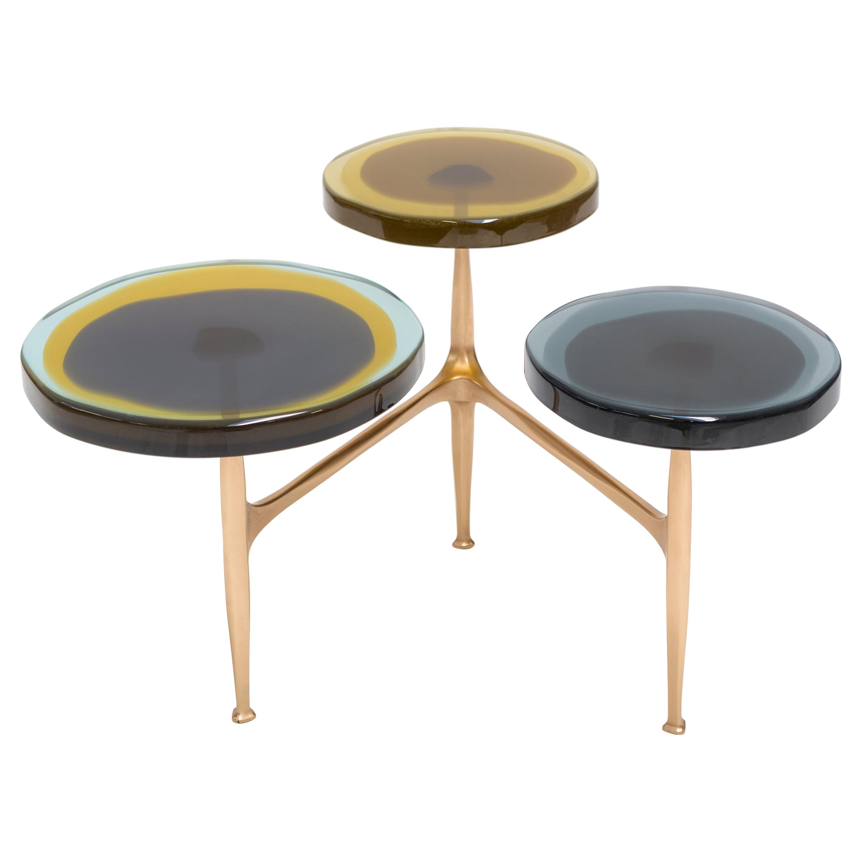 Agatha Coffe Table 3 by Draga & Aurel Resin and Bronze, 21st Century