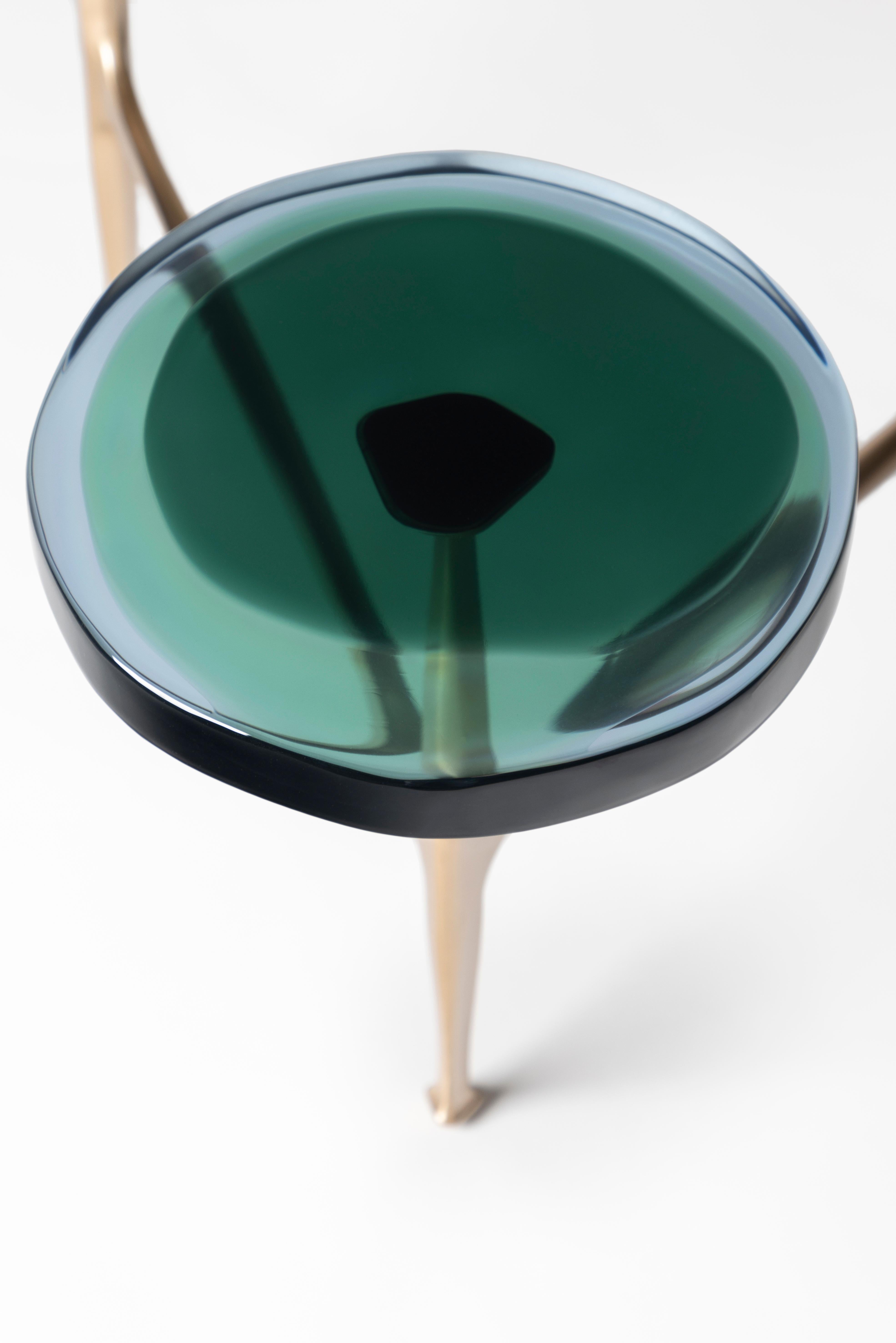 XXIe siècle et contemporain Table basse Agatha 5 par Draga & Aurel Résine et bronze, 21e siècle en vente