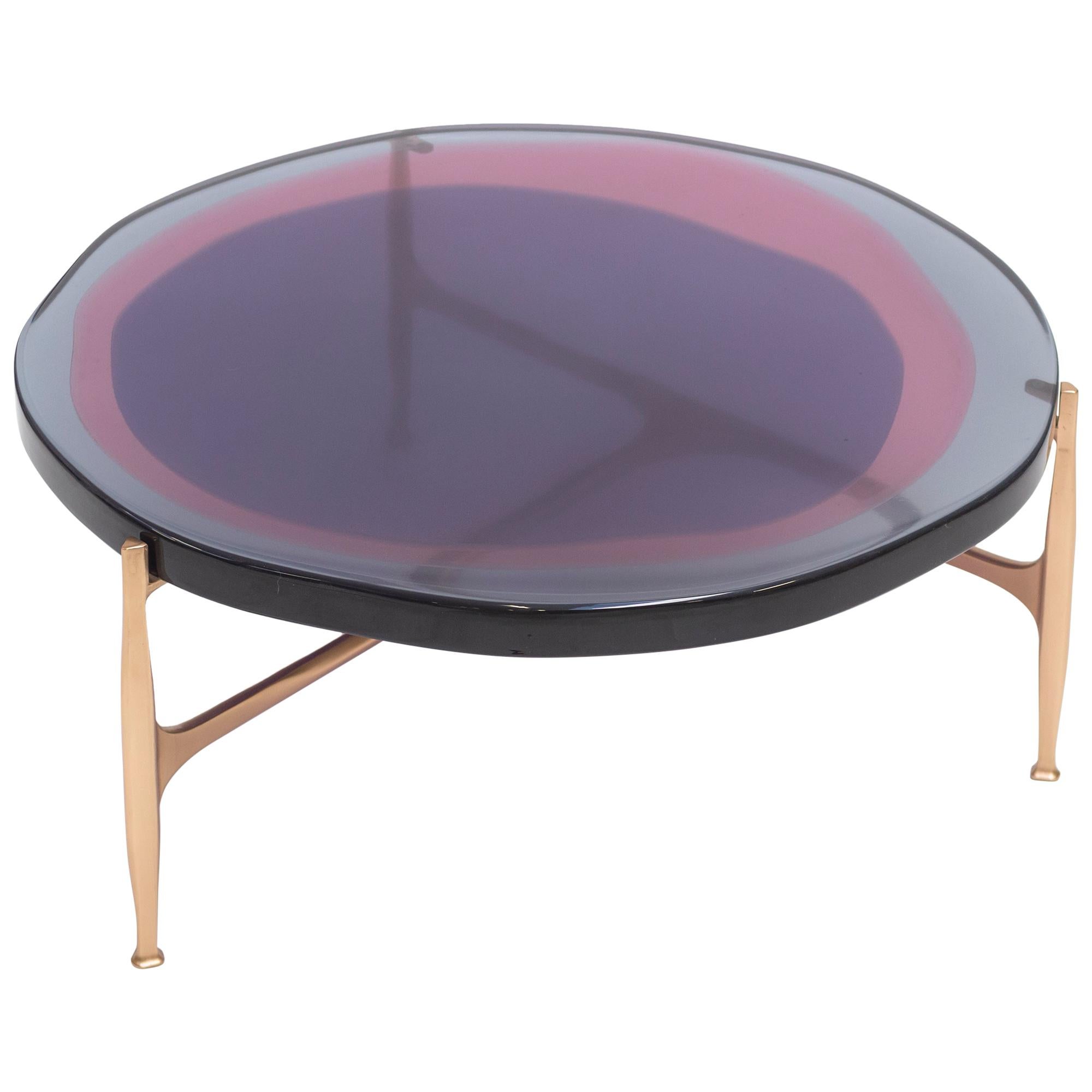 Agatha Coffee Table Large by Draga & Aurel Resin and Bronze, 21st Century For Sale