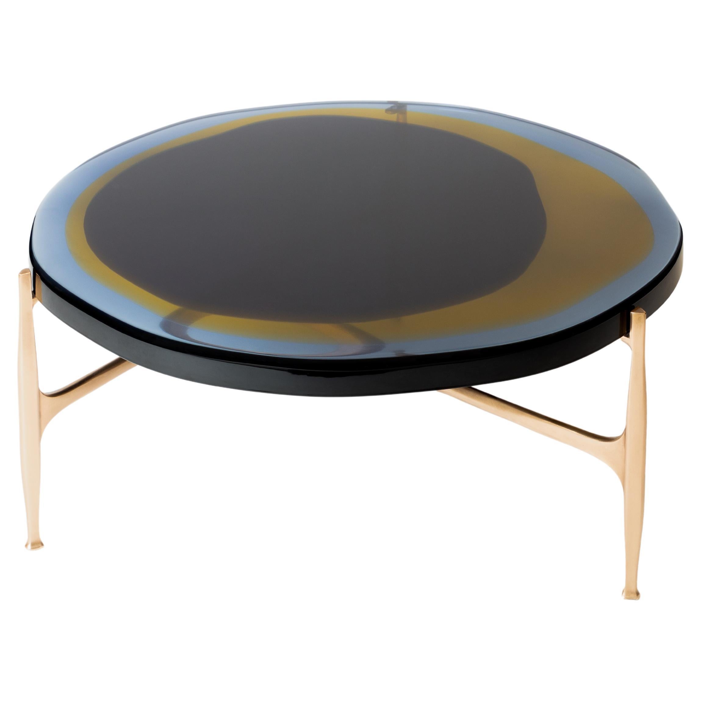 Agatha Coffee Table Large by Draga & Aurel Resin and Bronze, 21st Century For Sale