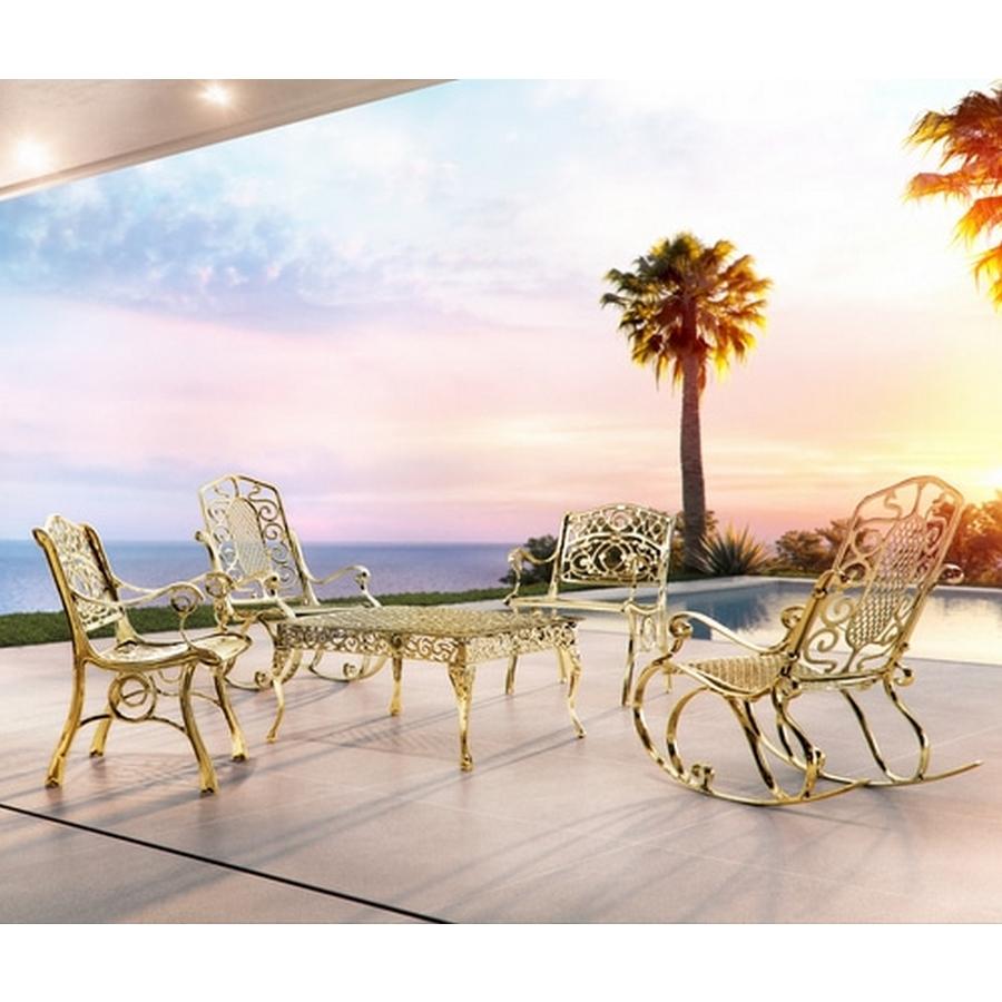 gold outdoor chairs