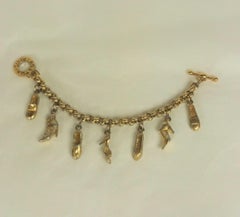 Agatha, Paris Gilt Shoe Charm Bracelet
