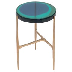 Agatha Single Coffee Table Low by Draga & Aurel Resin and Bronze, 21st Century