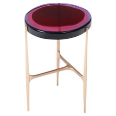 Agatha Single Coffee Table Low by Draga & Aurel Resin and Bronze, 21st Century