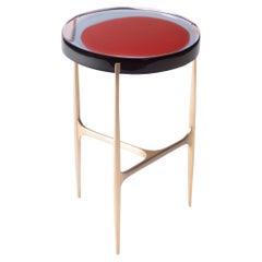 Agatha Single Coffee Table Low by Draga & Aurel Resin and Bronze, 21st Century