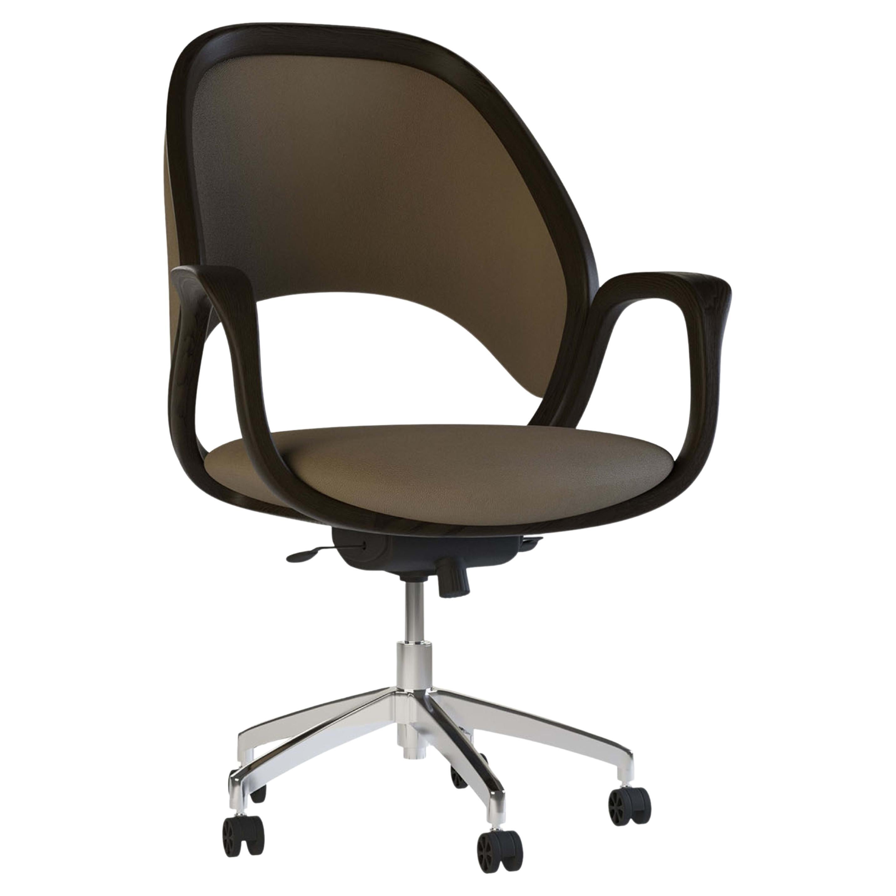 Fauteuil pivotant Agatha de Libero Rutilo en vente