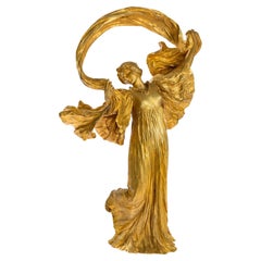 Agathon Léonard Bronze Sculpture, series Jeu de l’echarpe