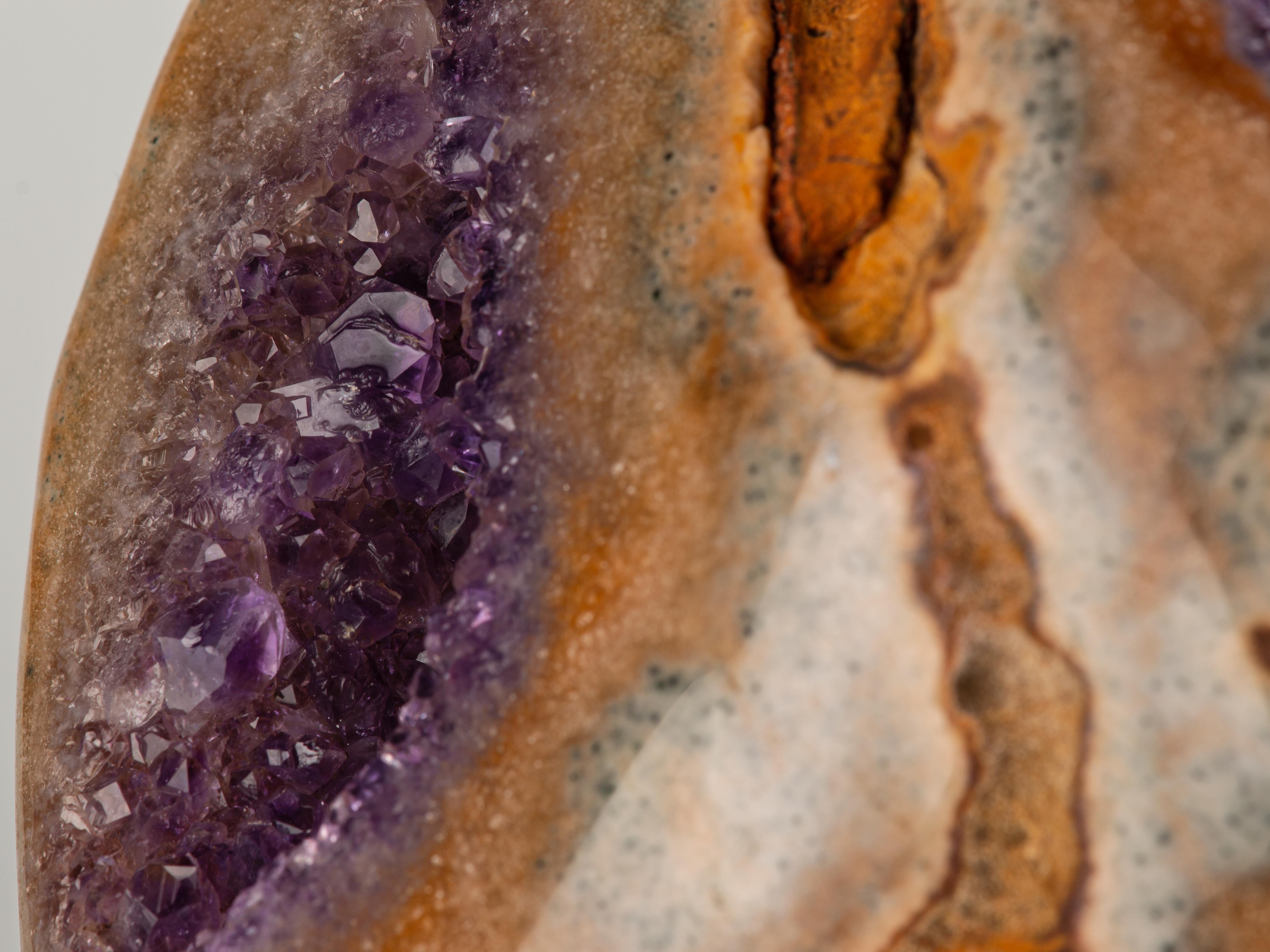 Agatised Multi-Windowed Geode For Sale 4