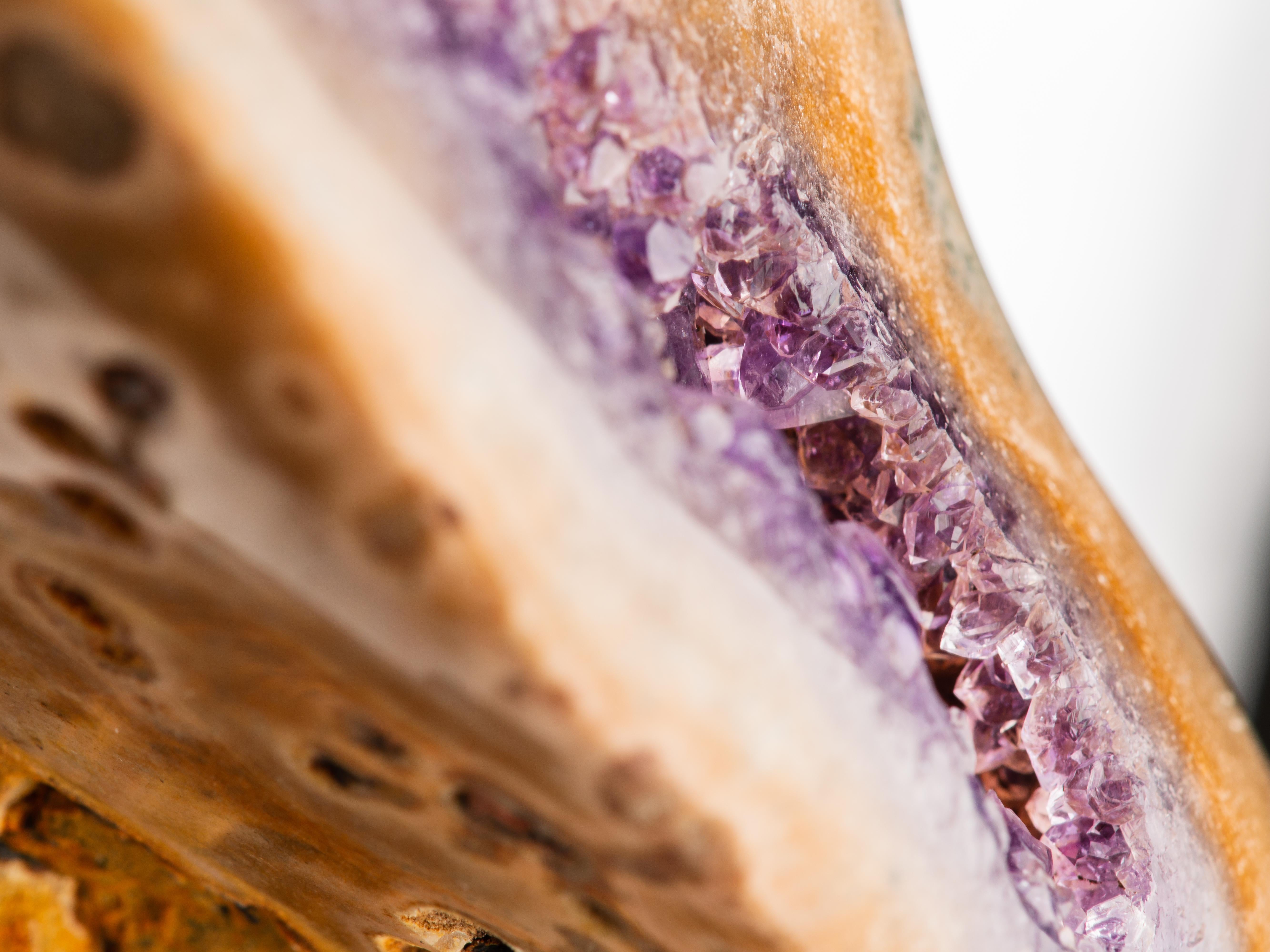 Agatised Multi-Windowed Geode For Sale 7