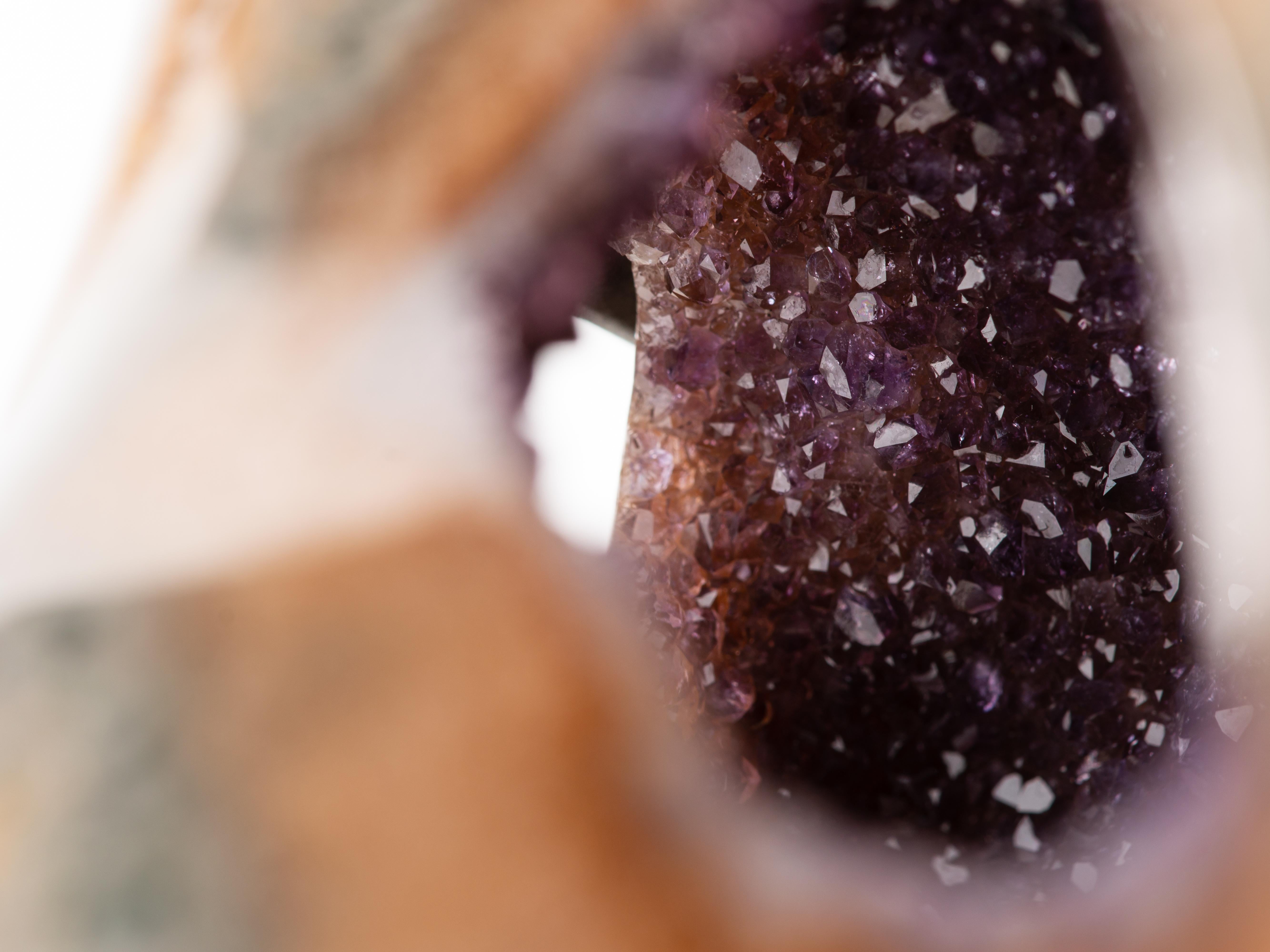 Agatised Multi-Windowed Geode For Sale 9