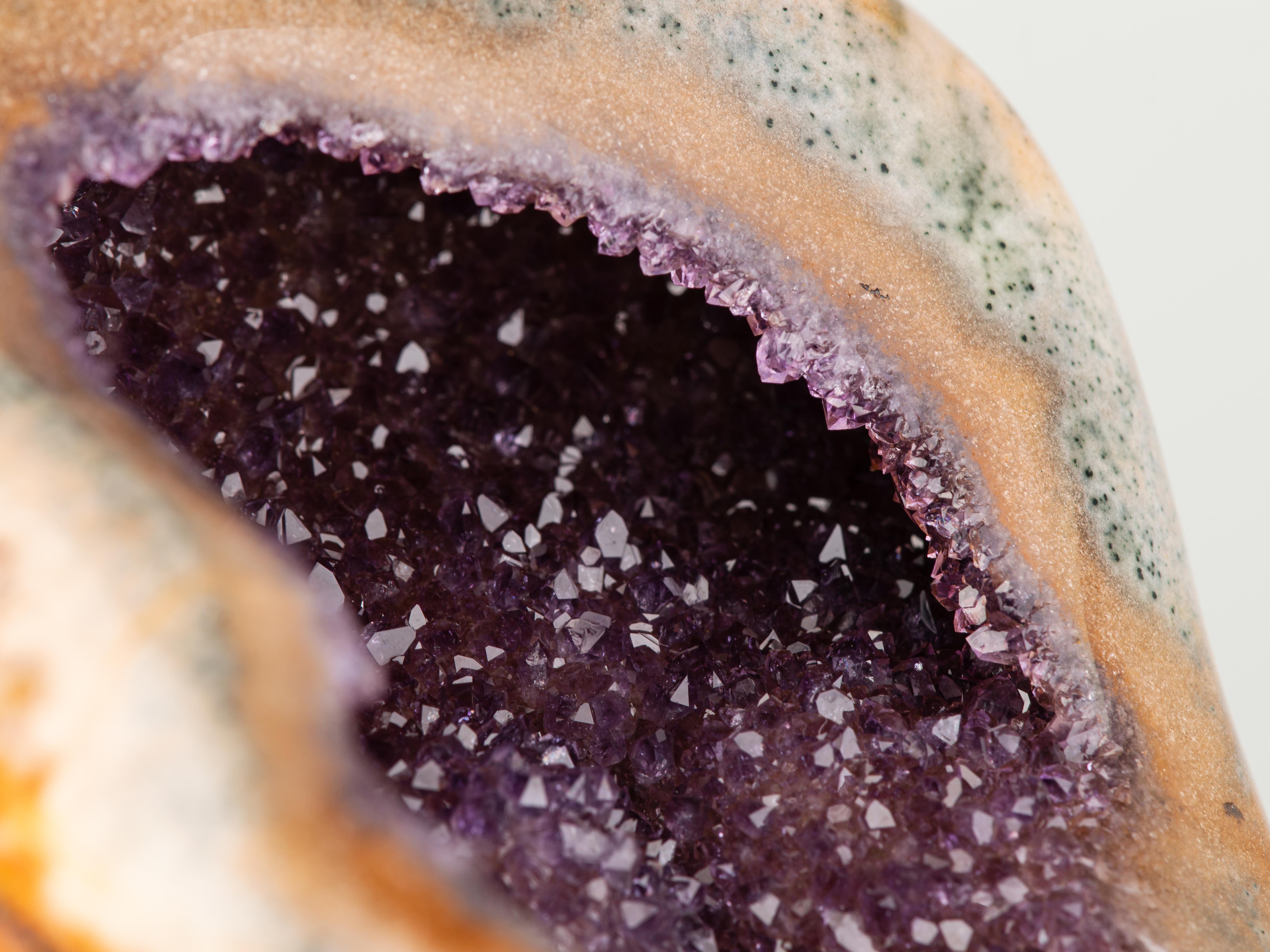 Agatised Multi-Windowed Geode For Sale 10