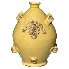 Agato Scavo Jug with Spout & Crest “Stamped” 