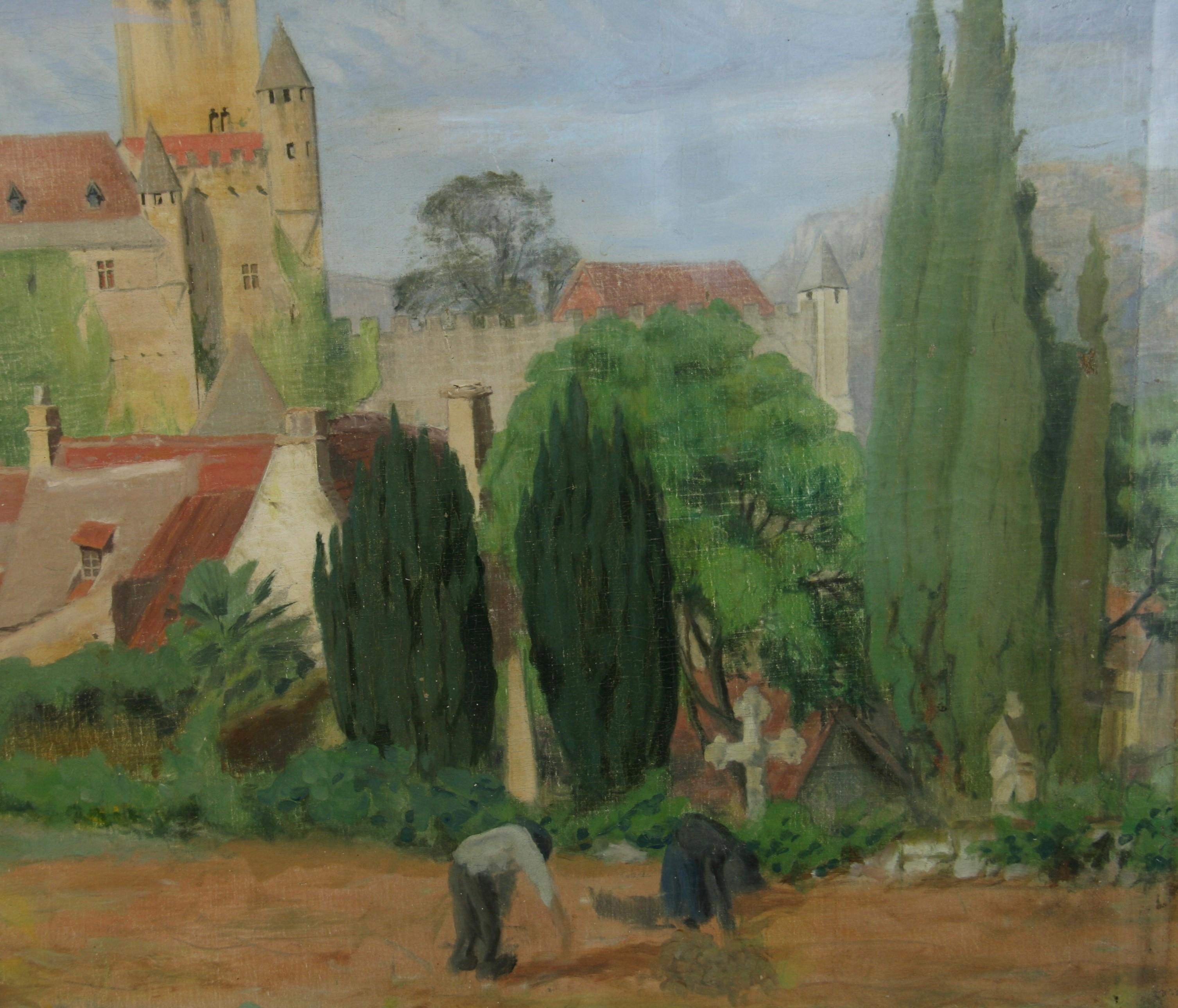 Antique French Landscape 1928 3