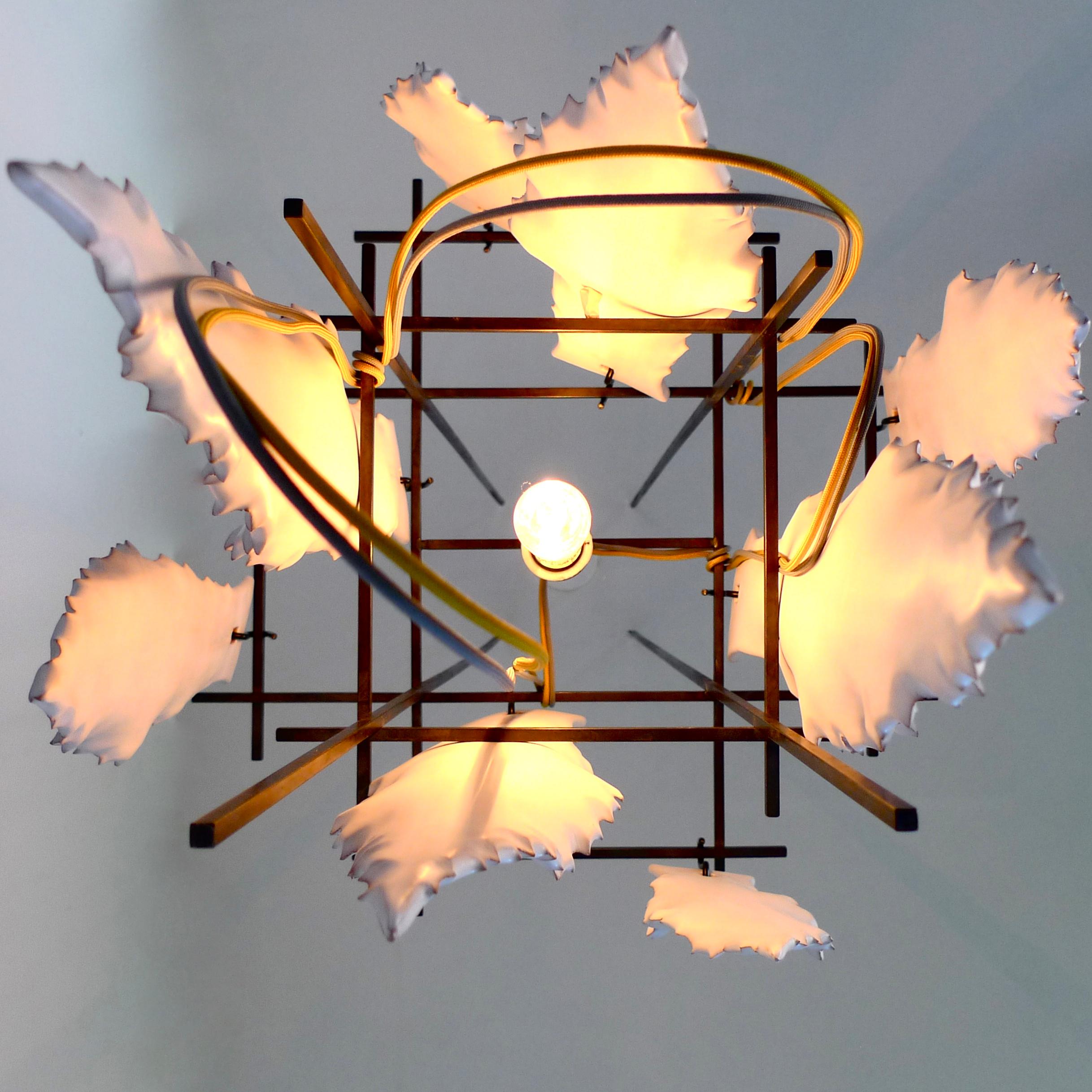 Dutch Agave Leafs Chandelier by Sander Bottinga For Sale