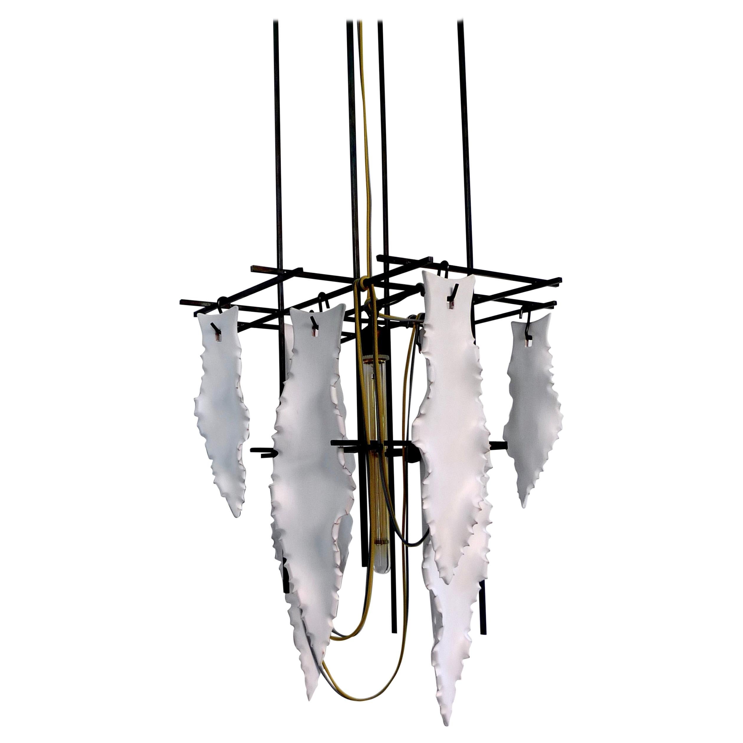 Agave Leafs Chandelier by Sander Bottinga For Sale